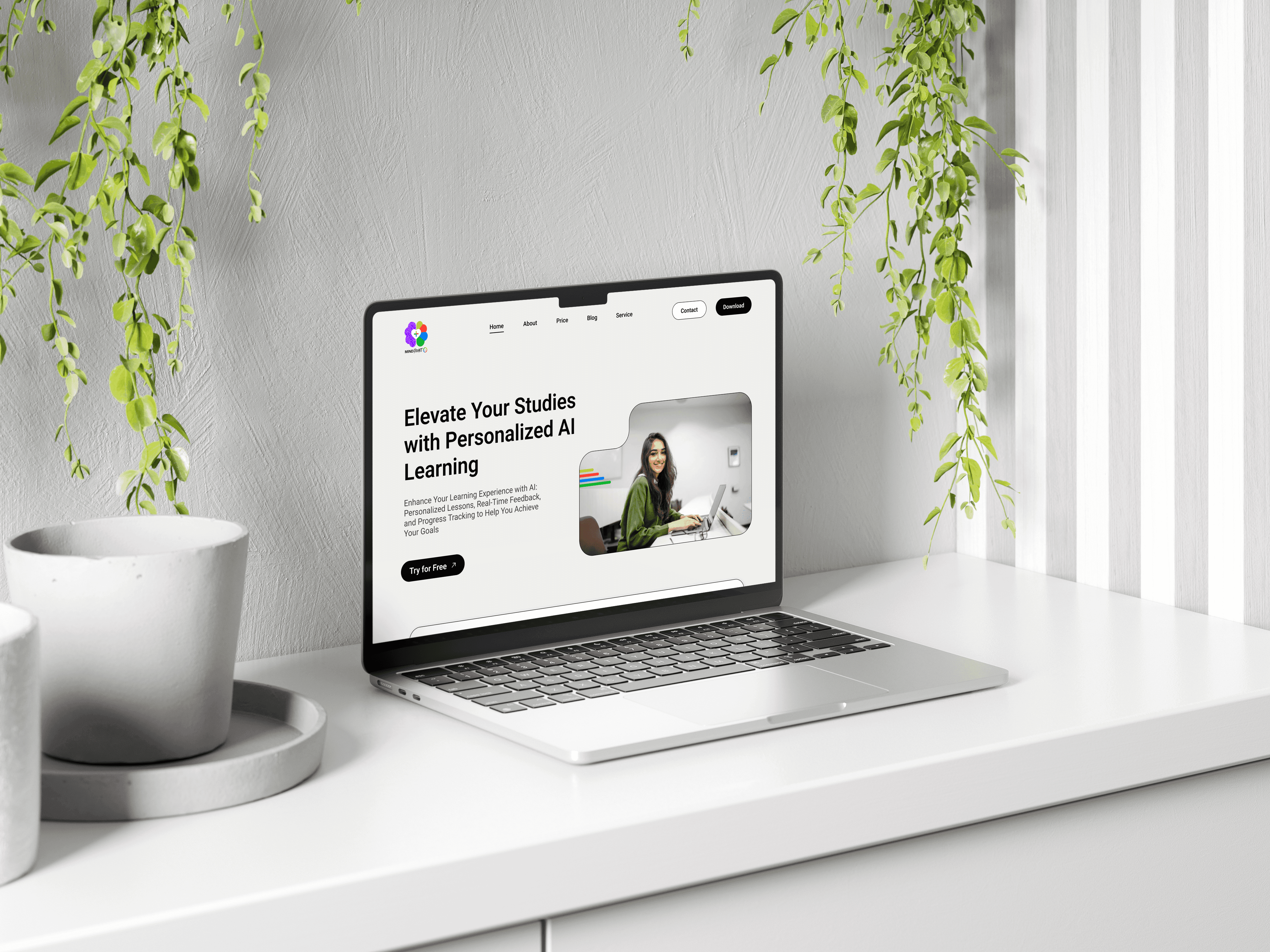 Mind Front AI Mock up