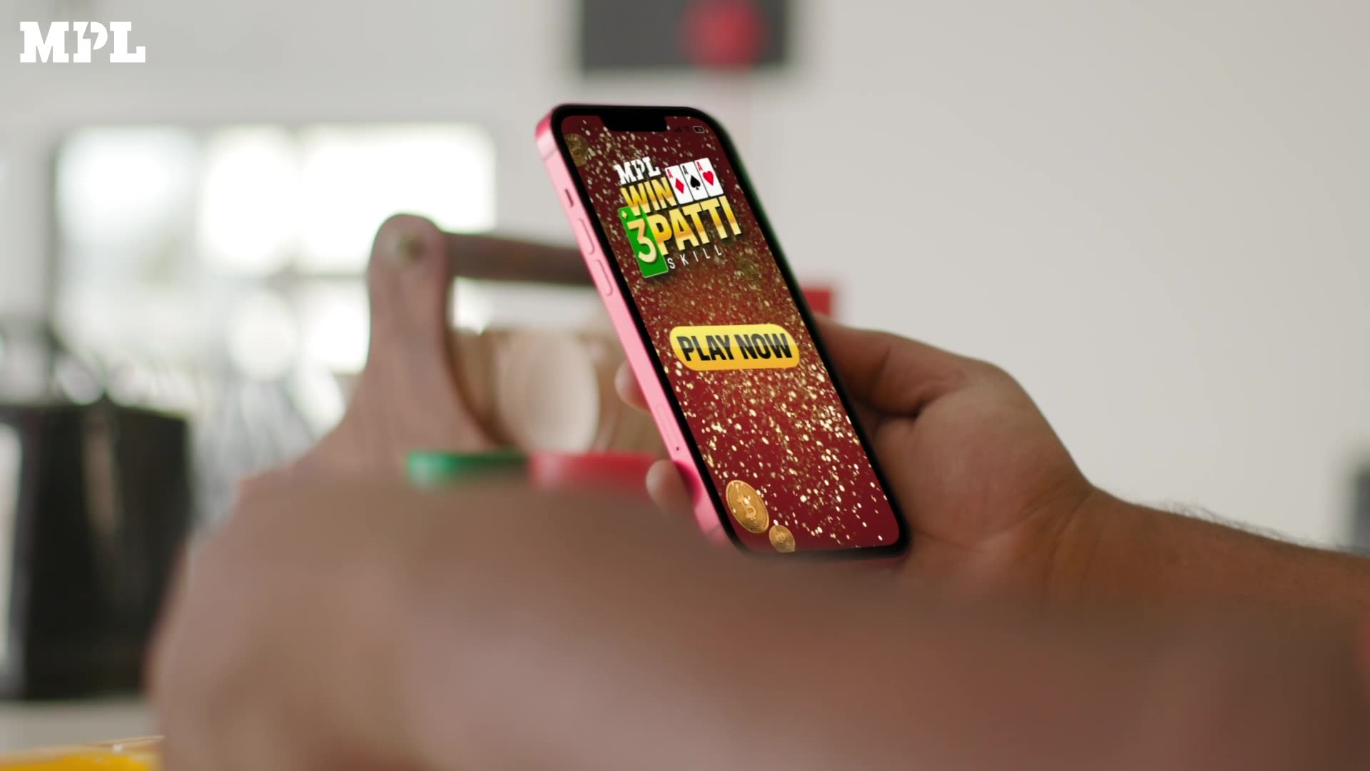 Animated scene showing women in a village discussing livelihood opportunities and government work programmes.