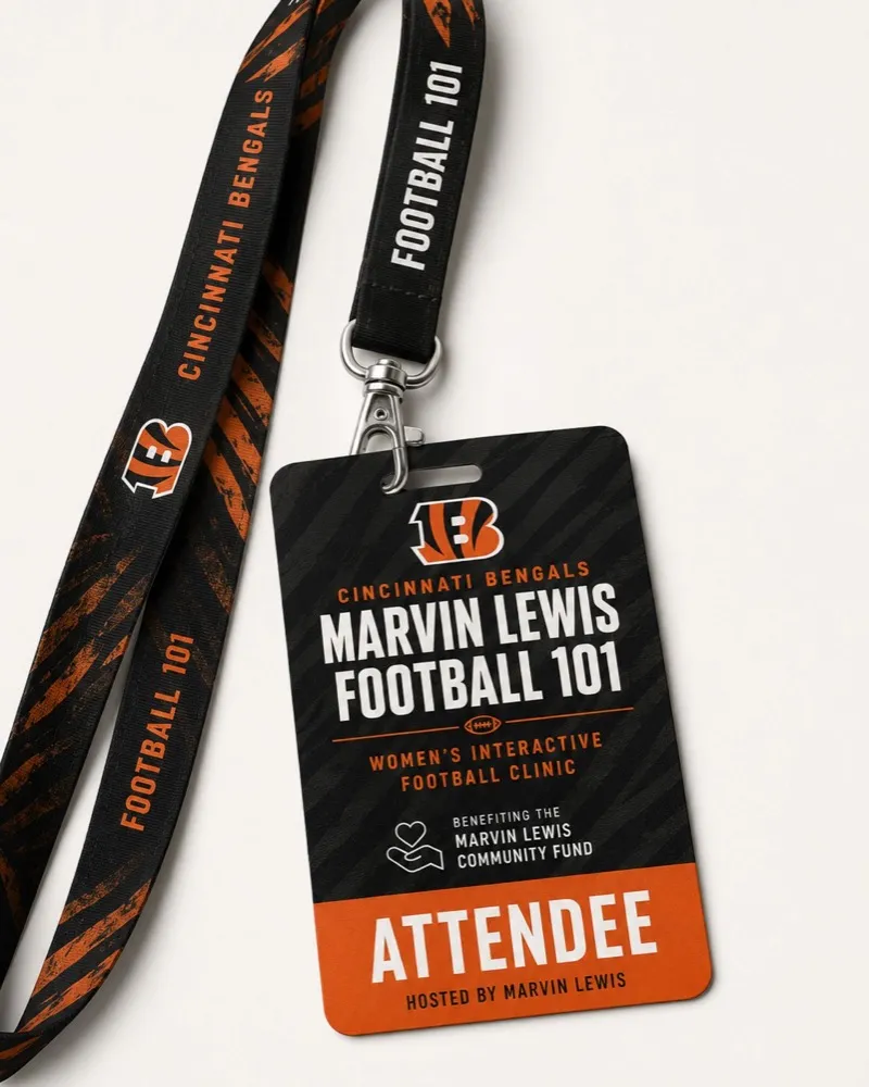 Marvin Lewis Football 101 Lanyard