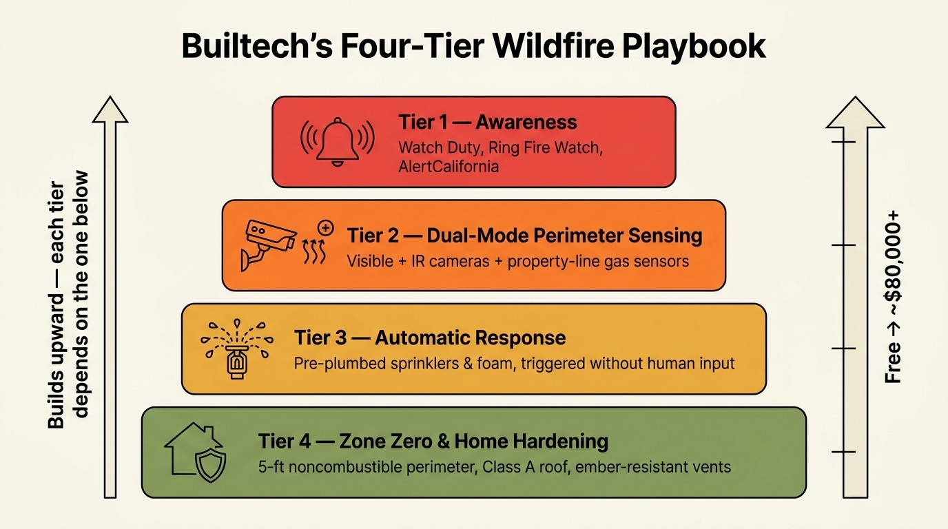 Builtech's Four-Tier Wildfire Playbook