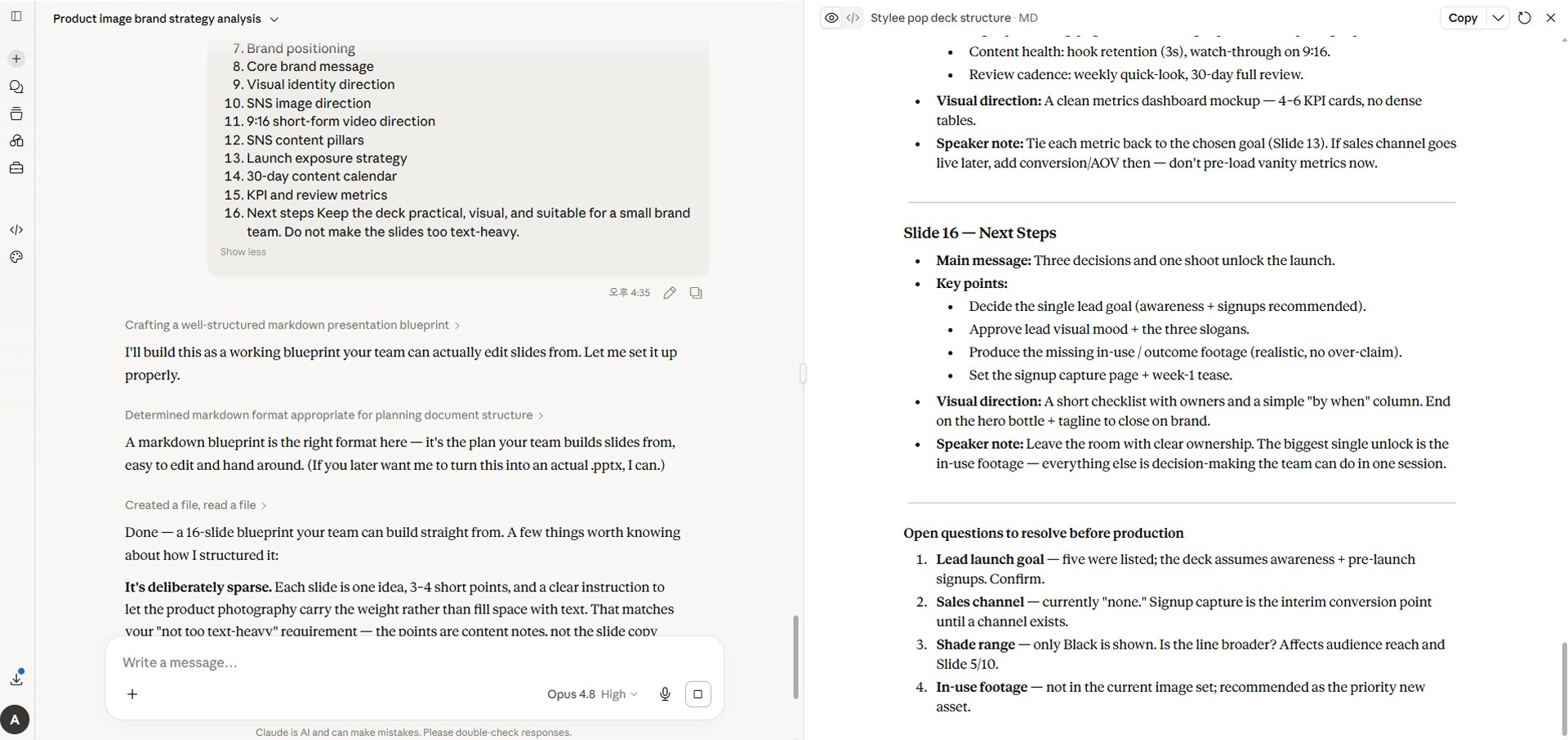 Image caption: Build the full deck structure around the uploaded product image, not around a generic product example.