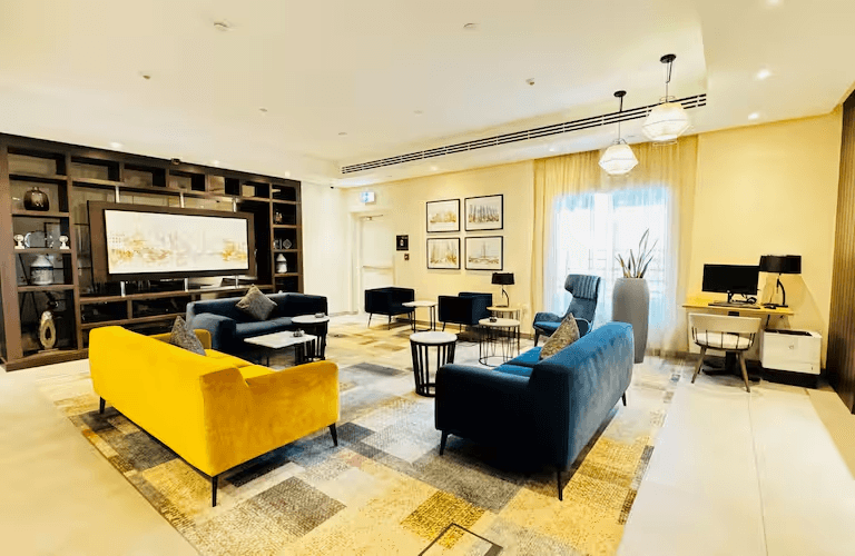 Pet-friendly hotel interior at Hampton by Hilton Dubai Al Barsha is suitable for small pets.