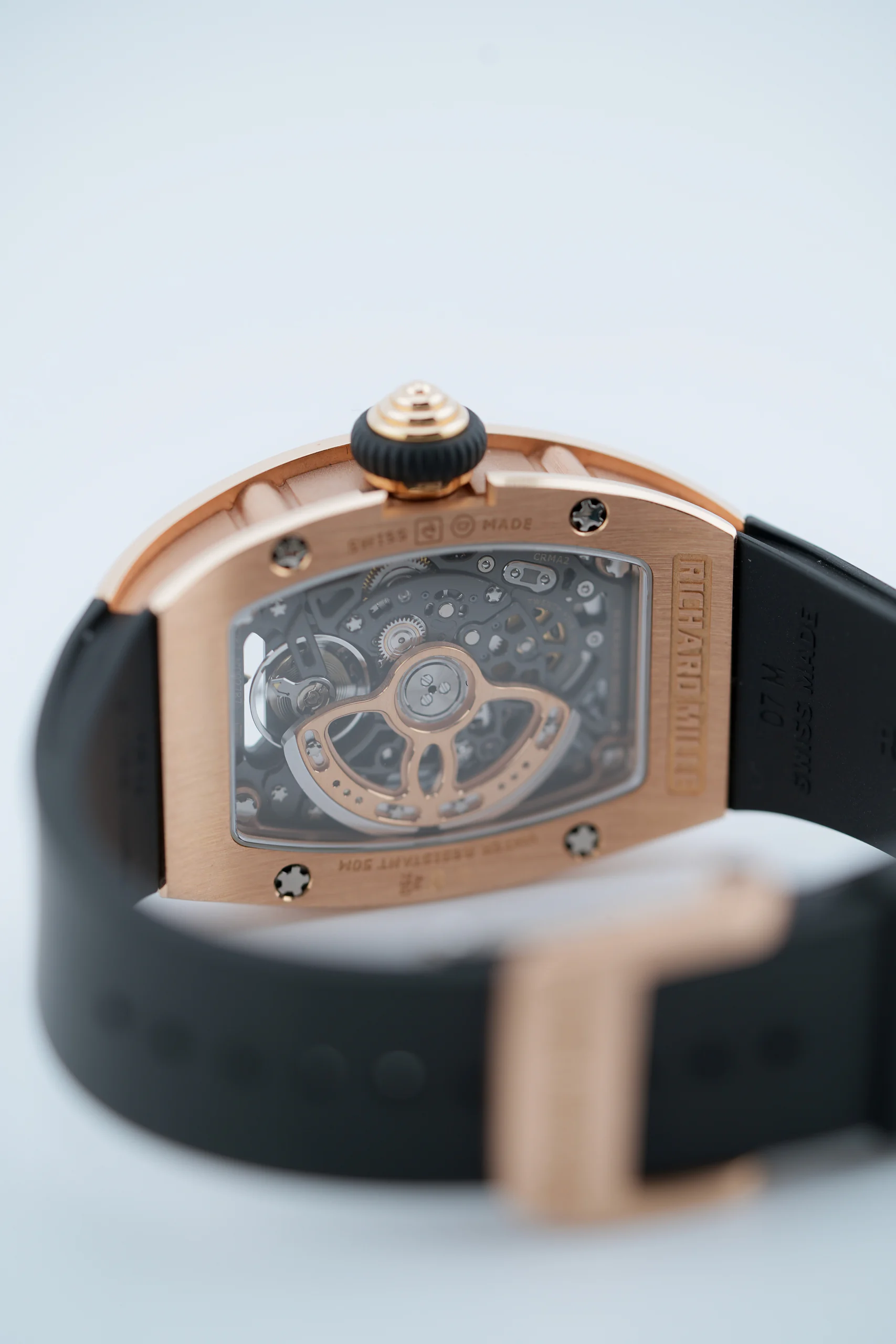 Richard Mille RM 07-01 Red Lip Full Diamond seen from the back