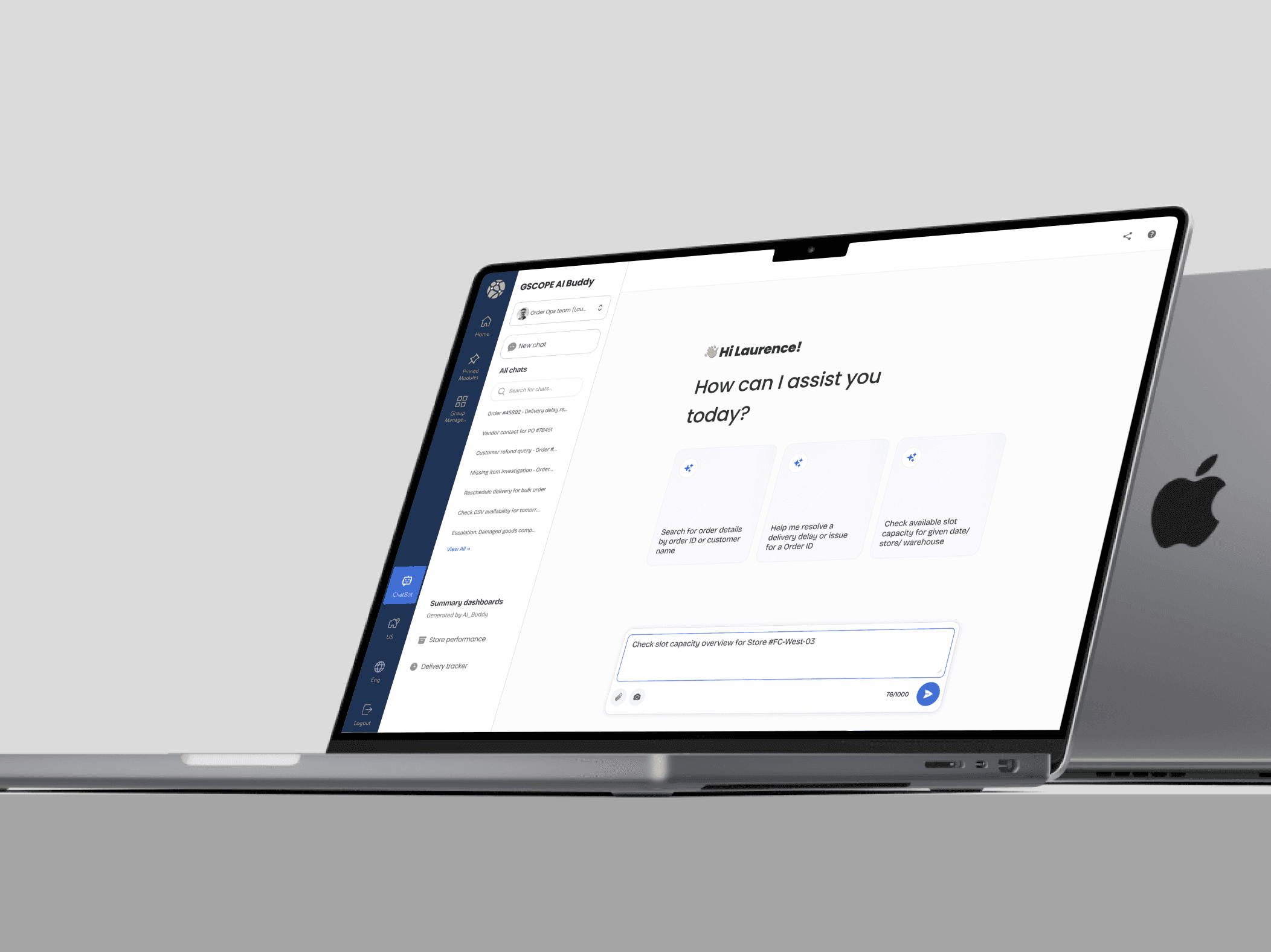 Hand holding smartphone with full screen visible, abstract objects behind.