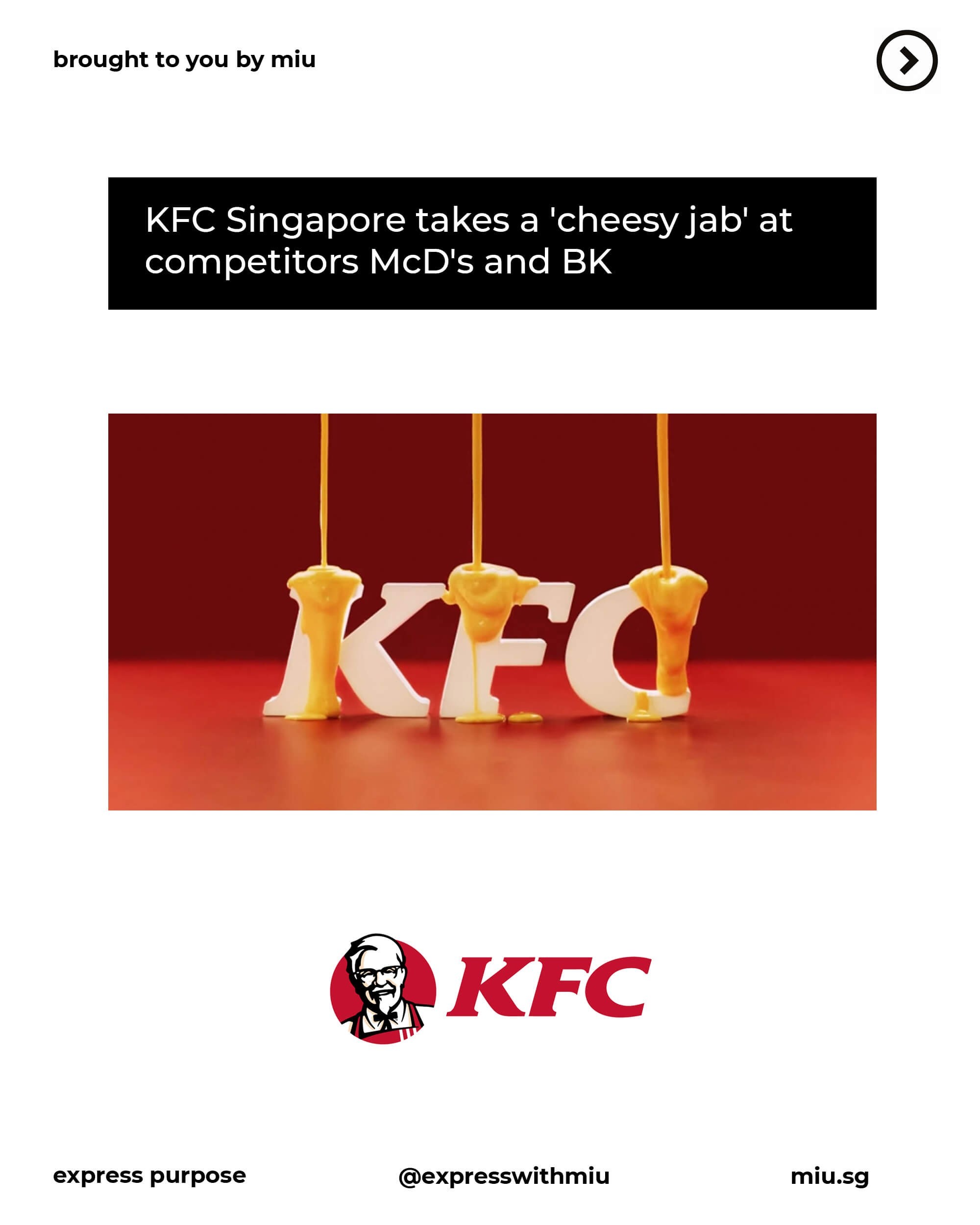 KFC's Cheese Makes Everything Taste Better