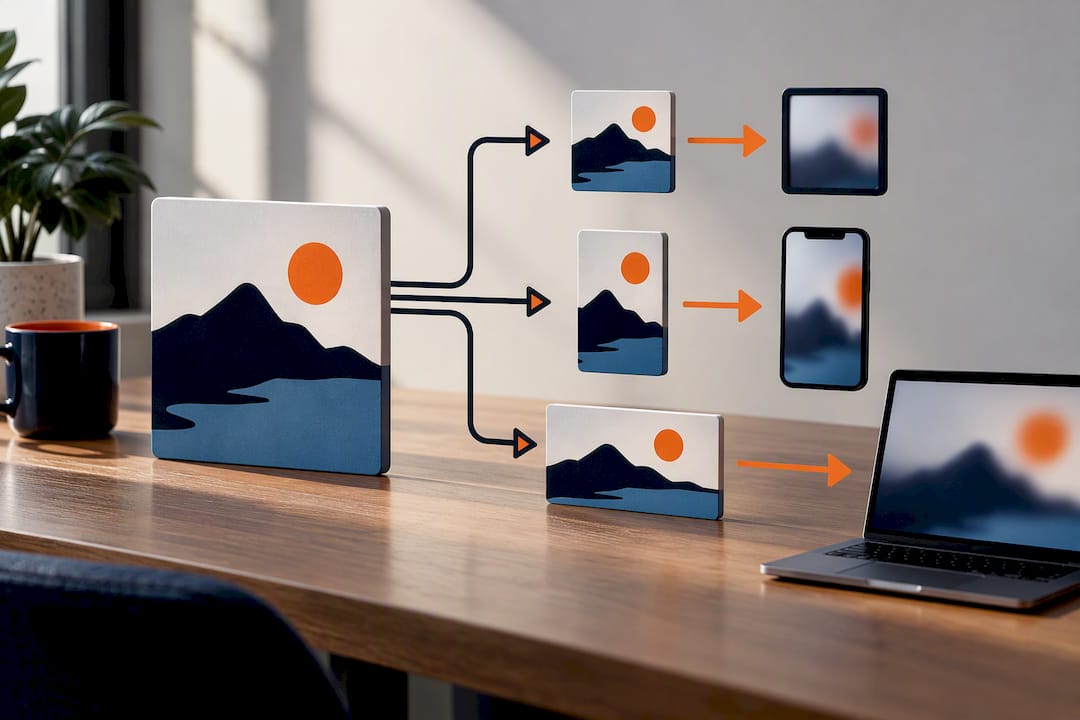 Image variants flowing through a CDN