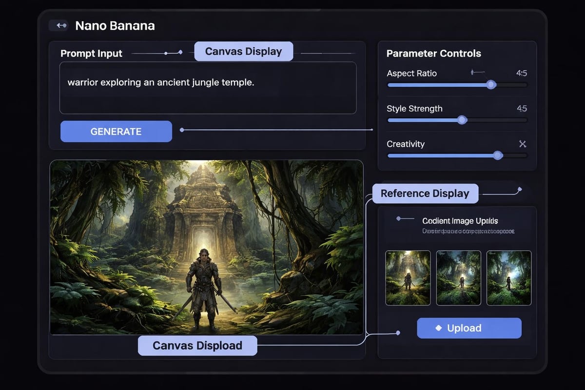 Nano Banana workspace components