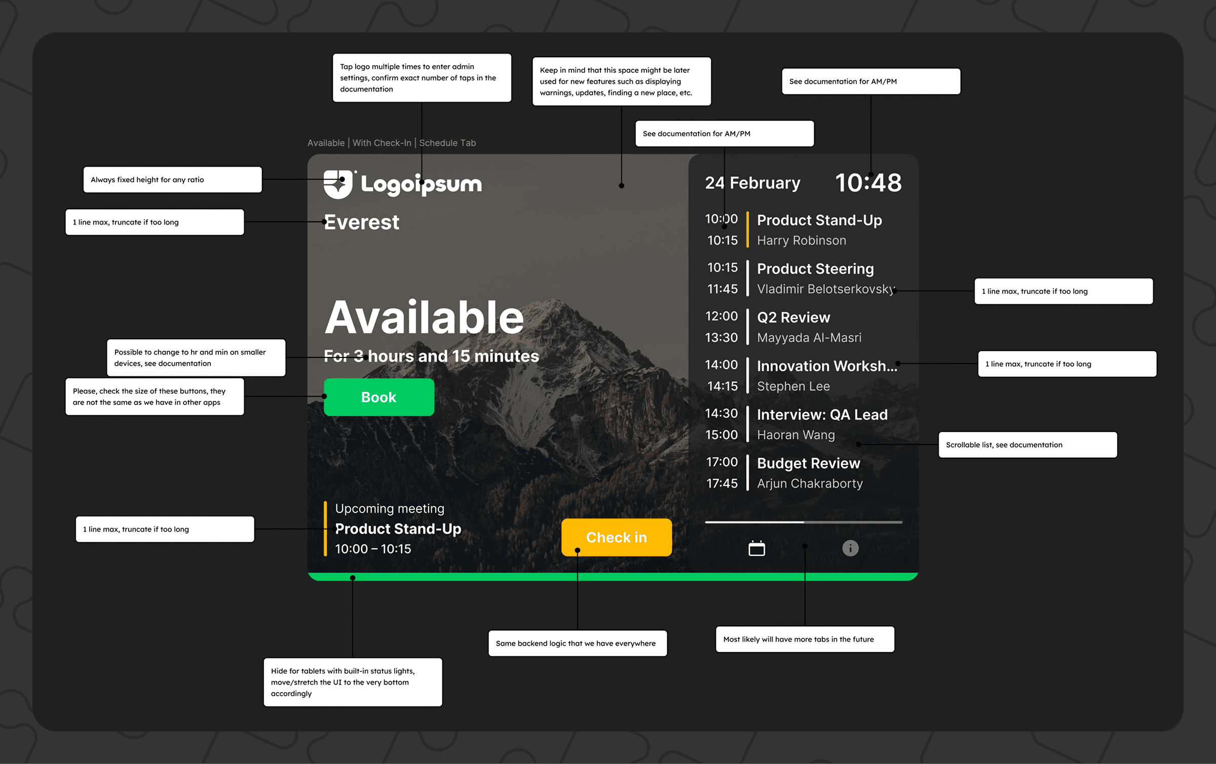 Design annotations