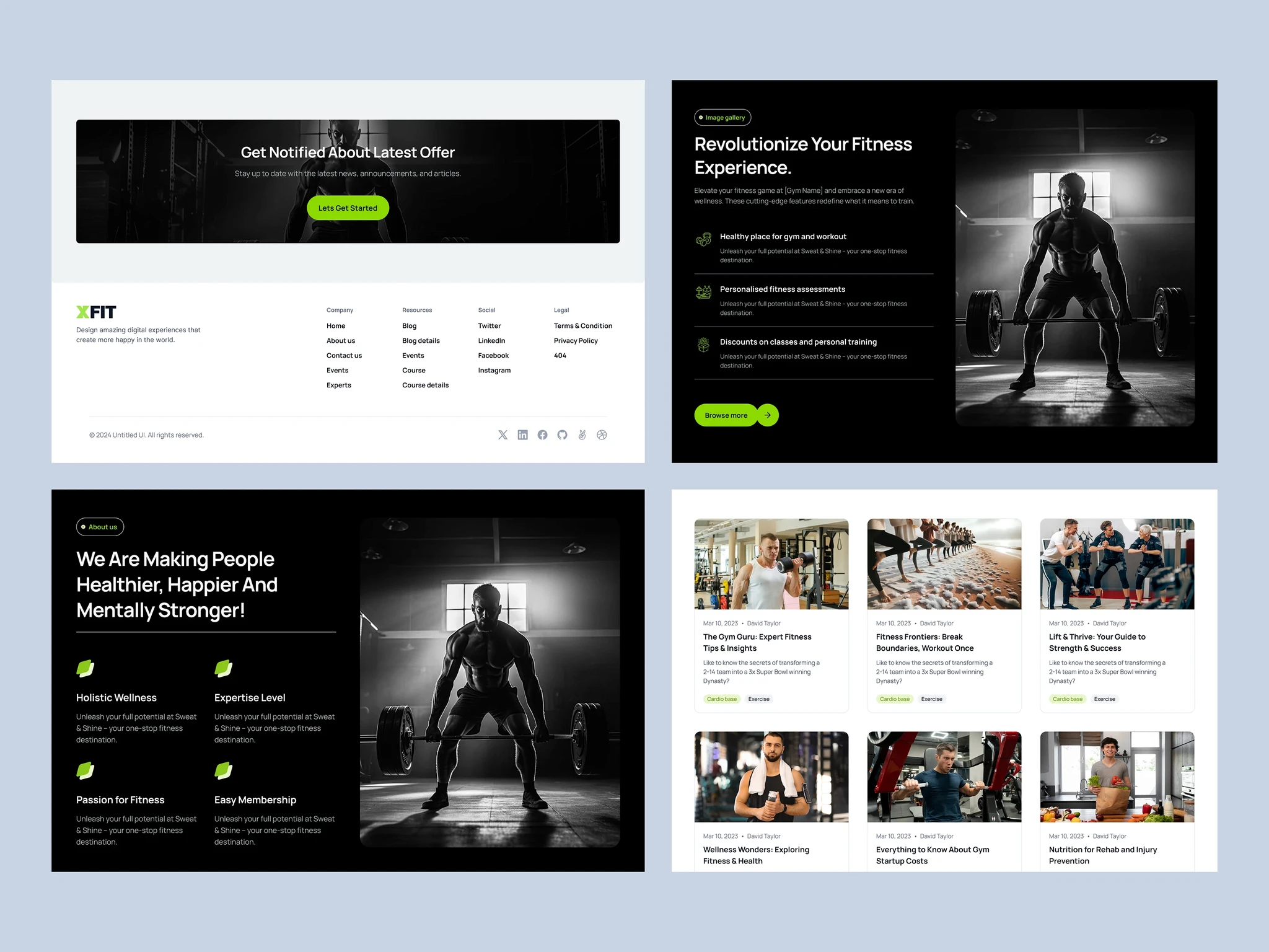 X-fitness Professional Gym Template