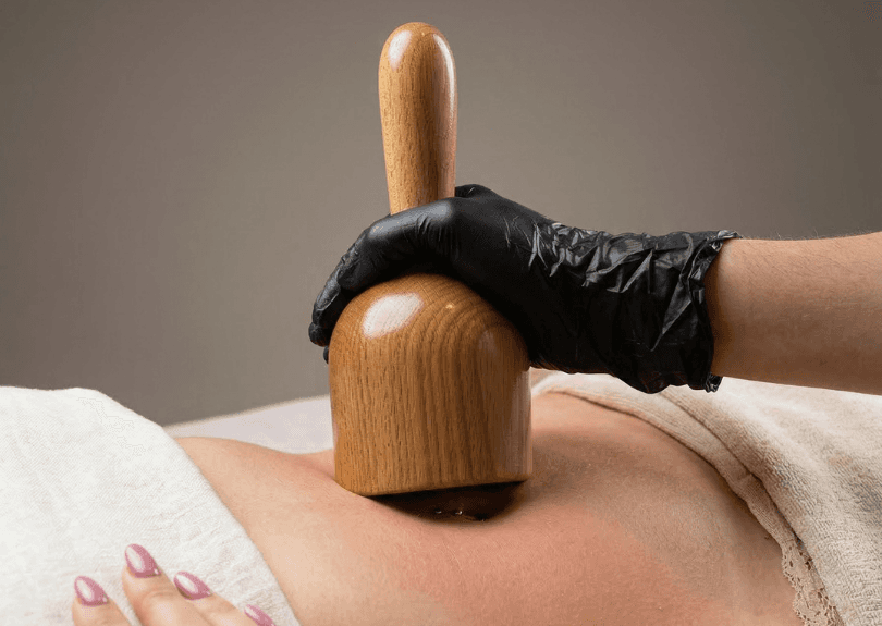 Woman receiving cosmetic skin treatment