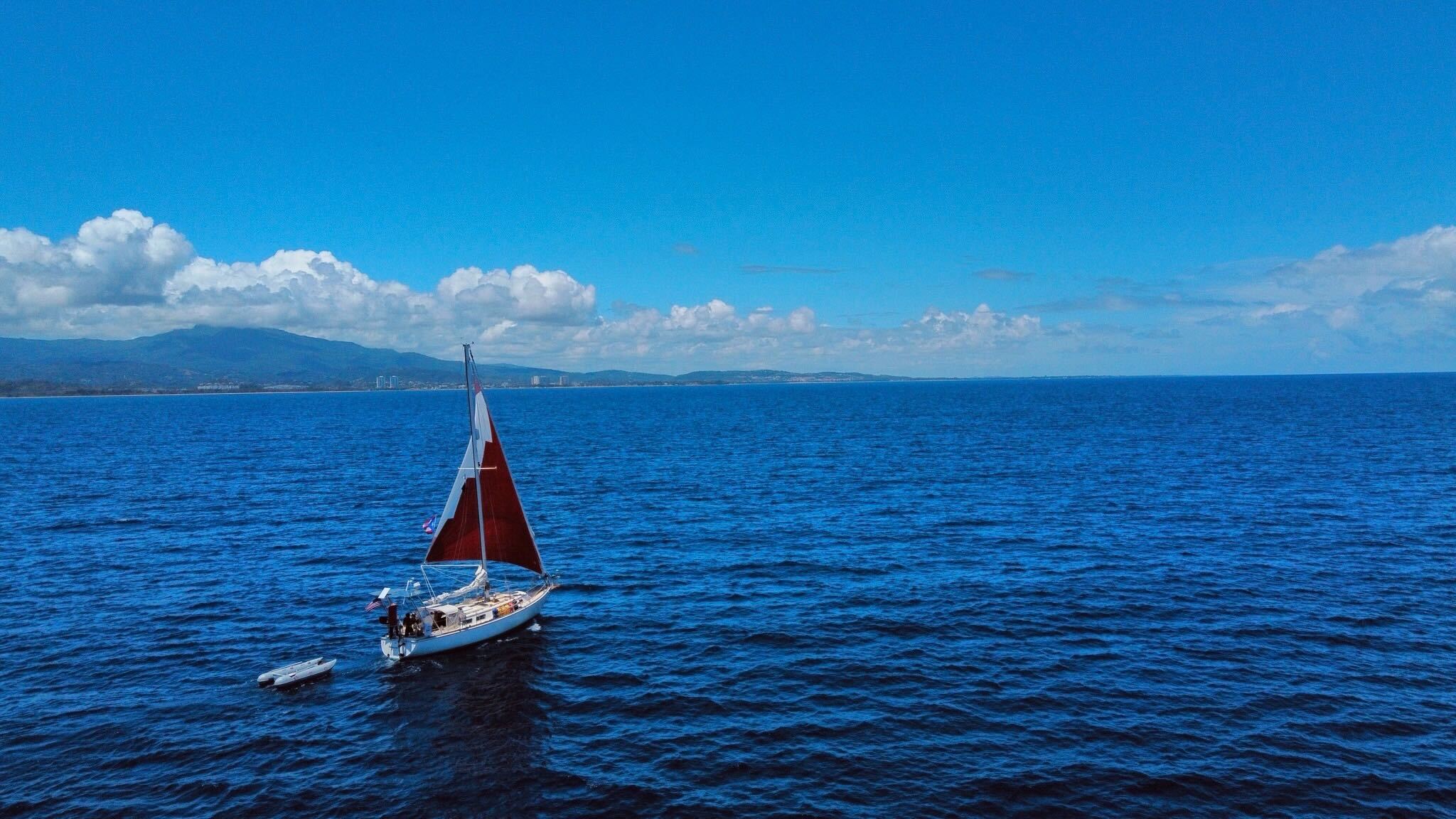 45-foot sailing yacht used by offshore sailor Xander for bluewater cruising and passage making