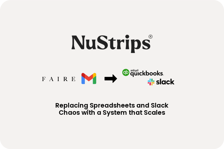 How Nustrips replaced Spreadsheets and Slack Chaos with a System that Scales