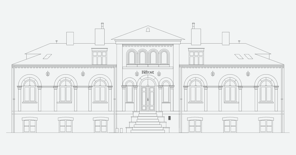 Bifrost house website homepage built with Framer
