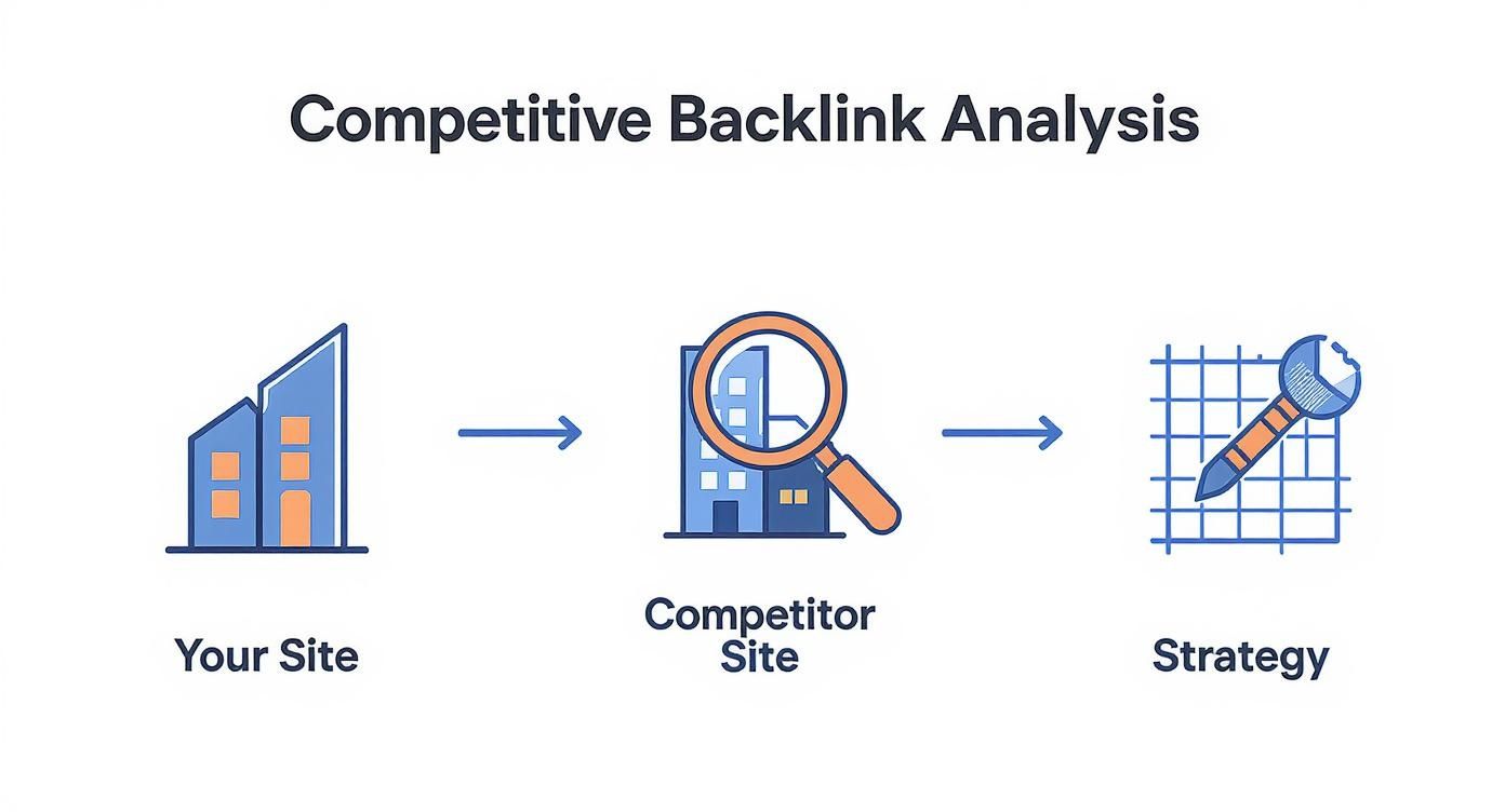 Infographic about what is backlink analysis