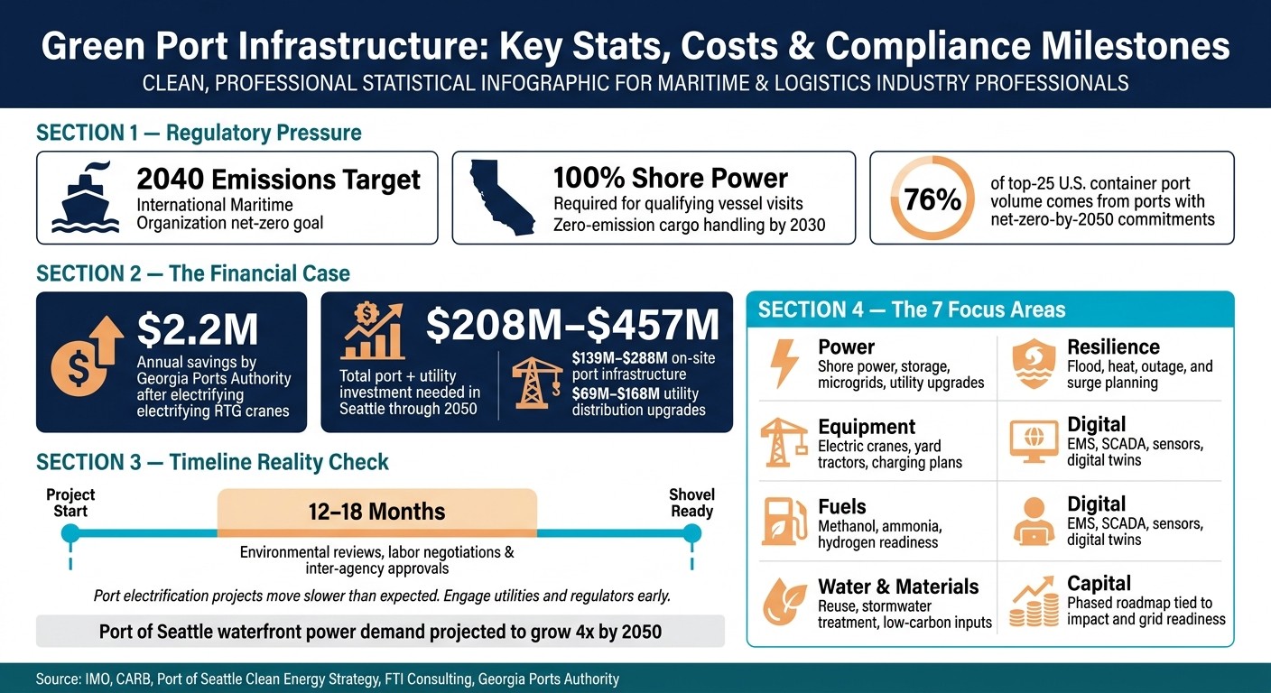 Green Port Infrastructure: Key Stats, Costs & Compliance Milestones