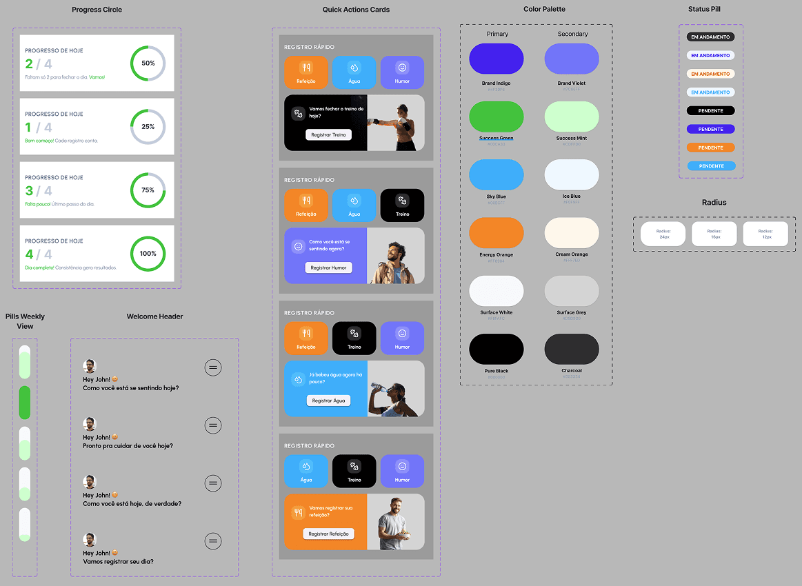 Laptop screen showing a beige and grey layout with large numeric stats, featuring success metrics such as client growth and project duration.