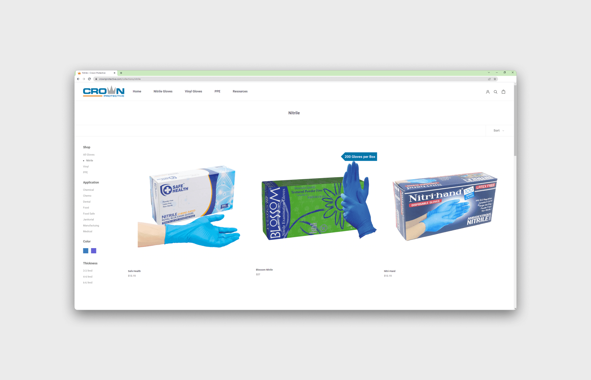 Smart Link page open on iPhone