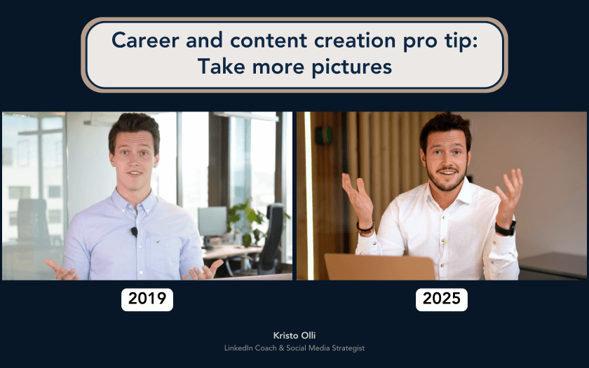 Career and content creation pro tip: Take more pictures – LinkedIn Coach & Social Media Strategist Kristo Olli