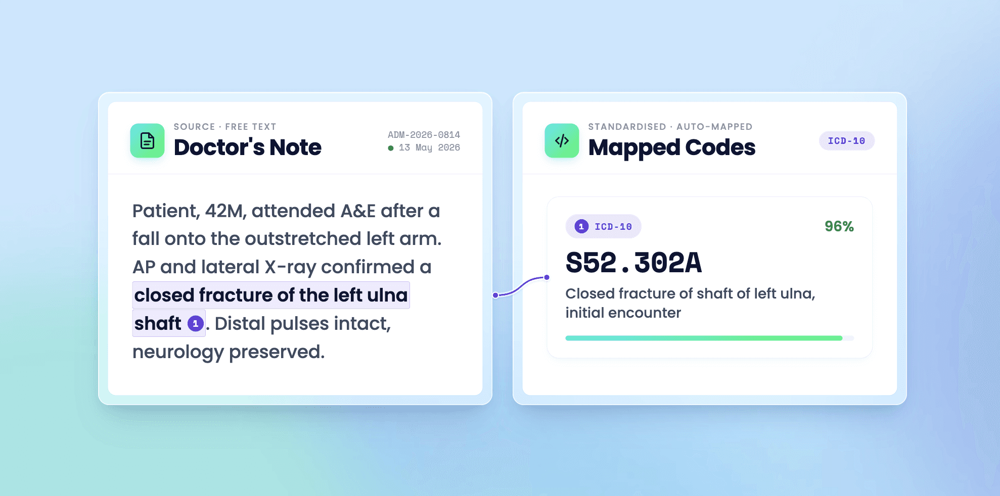 Abstract gradient background in soft blue and green hues, creating a smooth and calming aesthetic.
