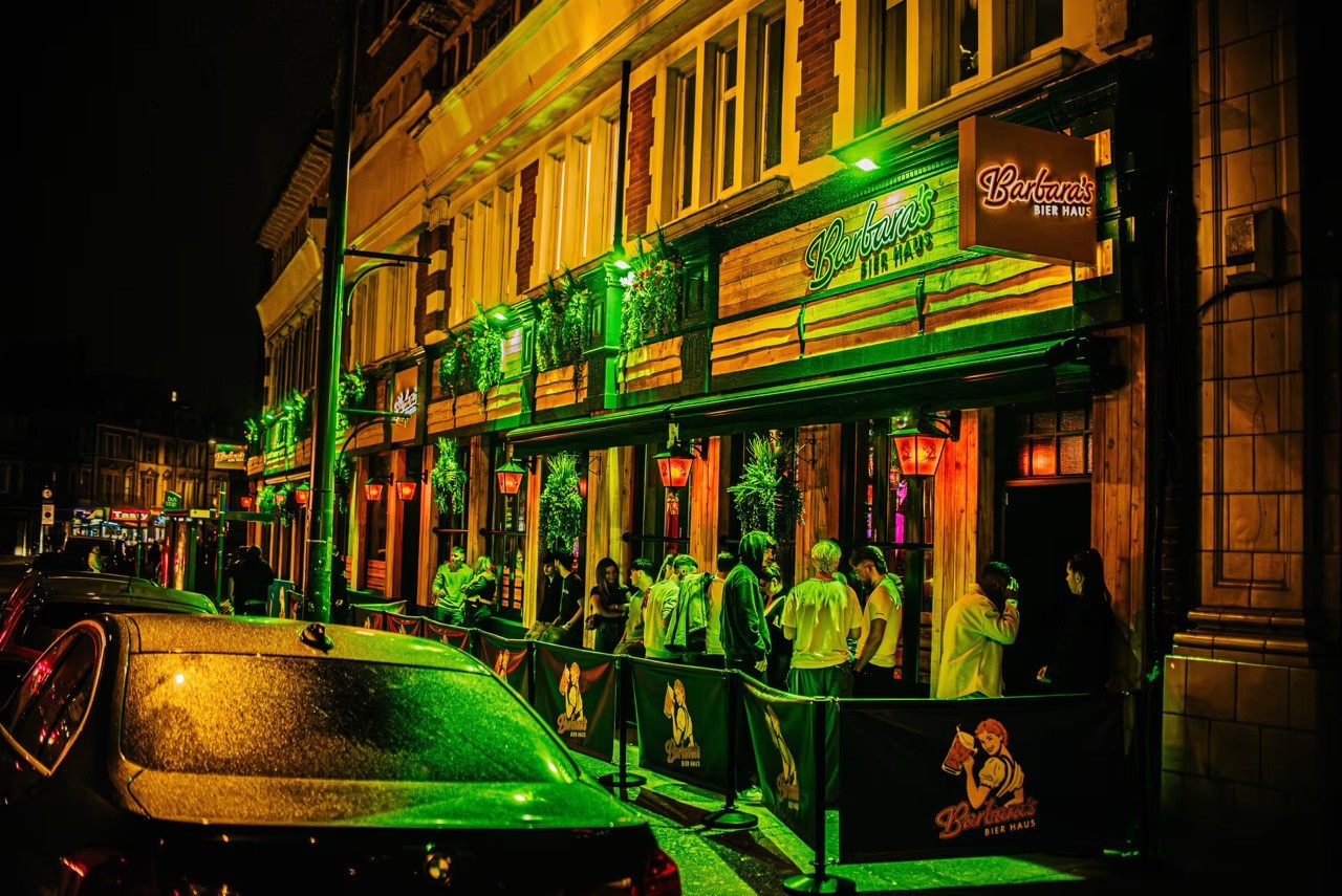 Exterior of Barbara's Bier Haus in Bournemouth. Image: Venue Scanner