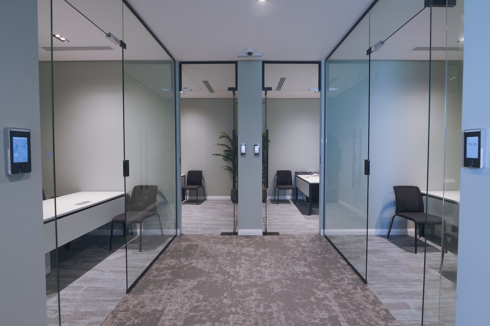 Lobby entrance at DIOM Rubeen 209 headquarters in Riyadh