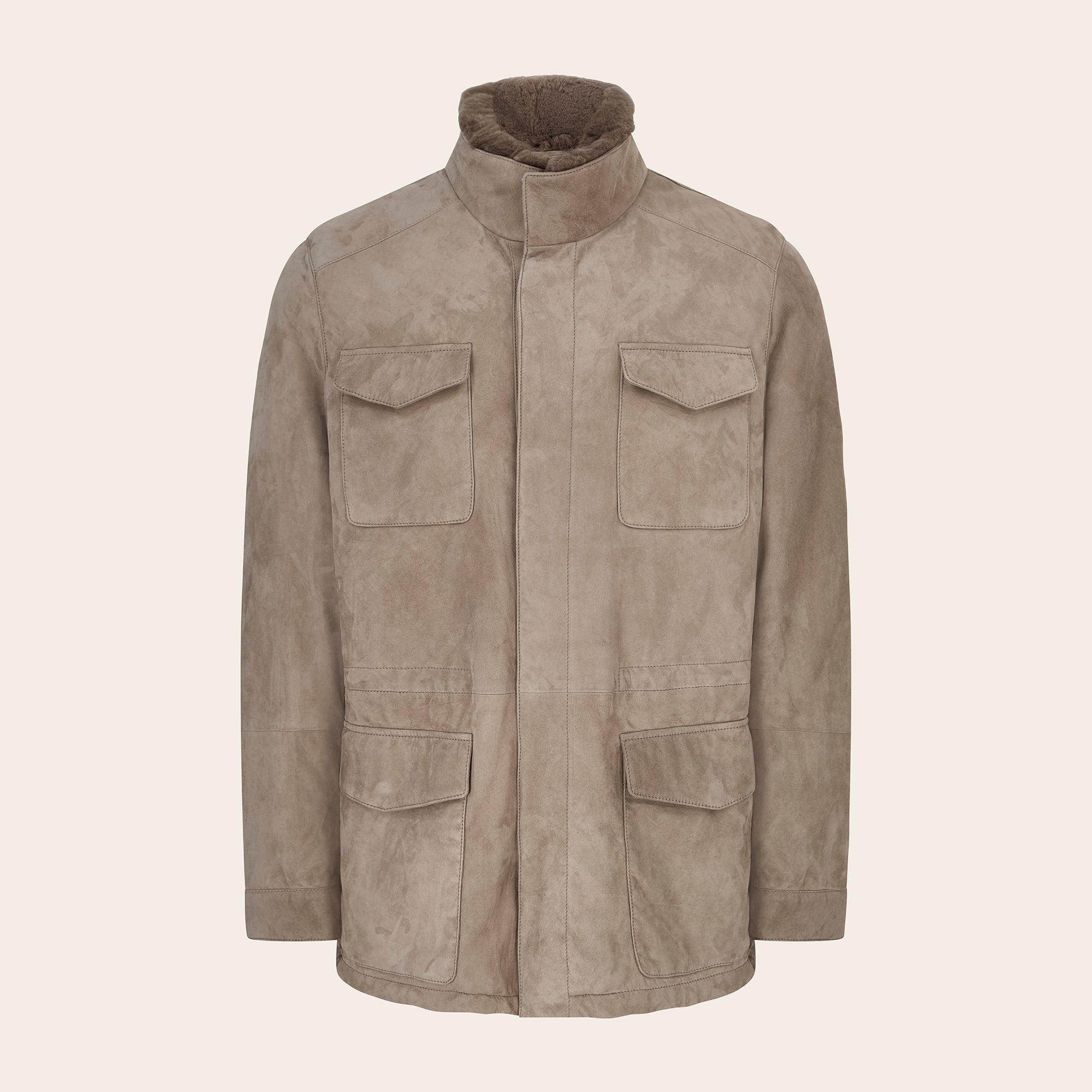 Suede Field Jacket - Mandelli UK