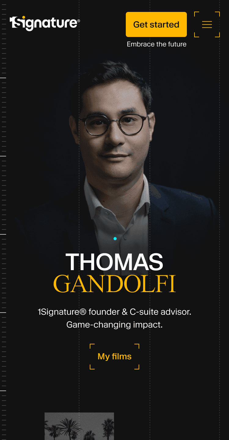 1Signature profile page header - mobile.