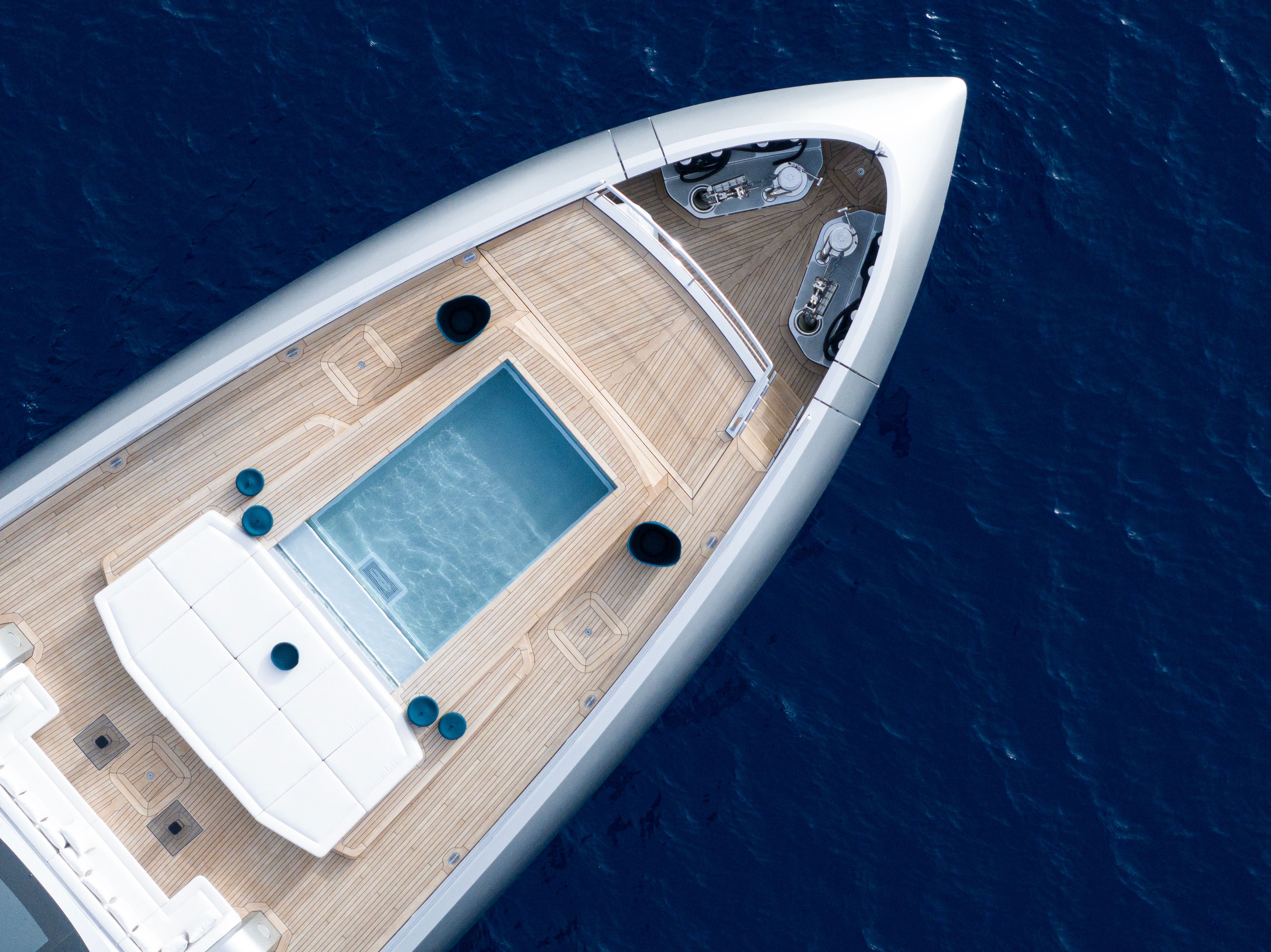 photo of the exterior of a luxury yatch