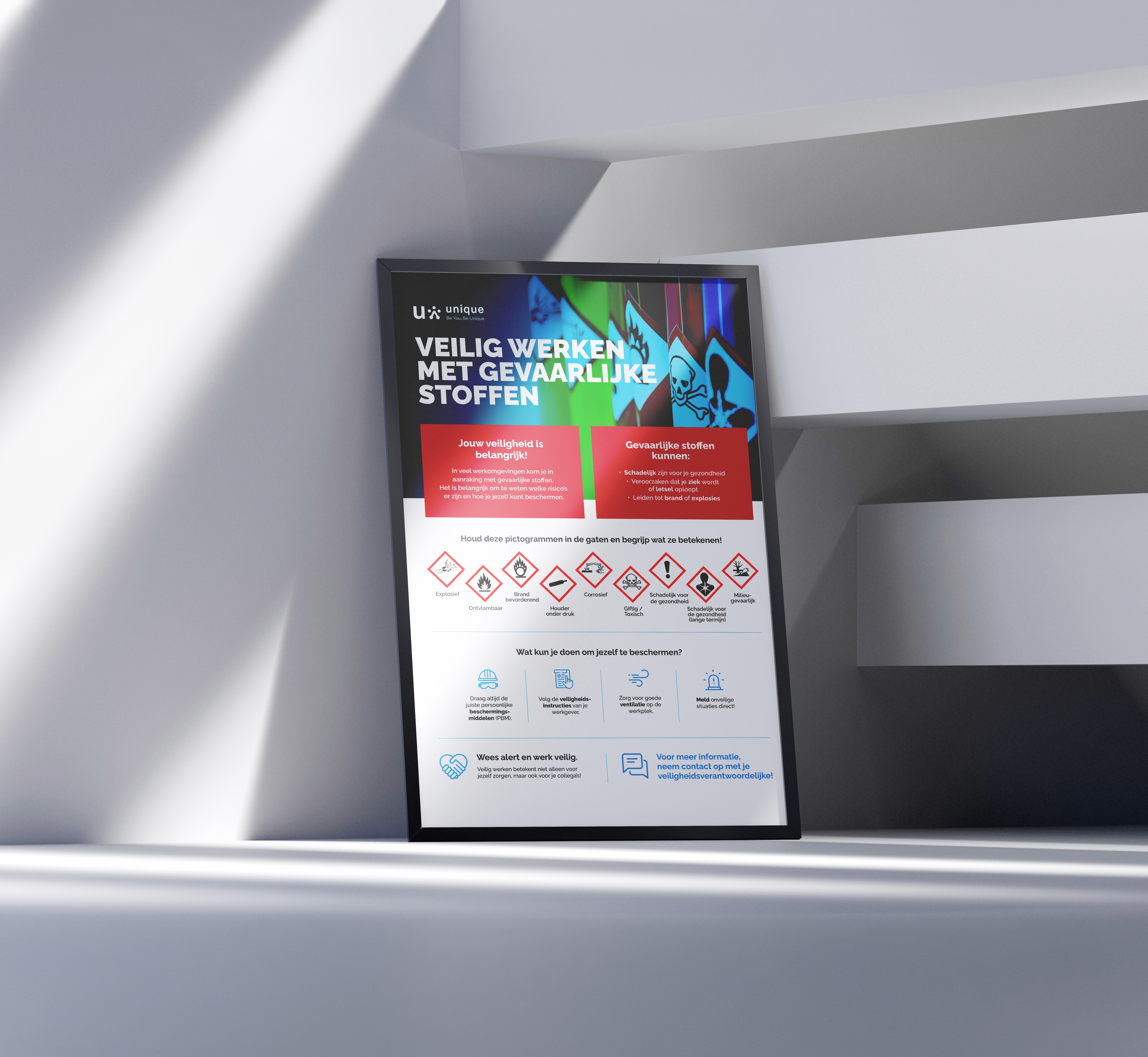 Image of the white paper design for Unique
