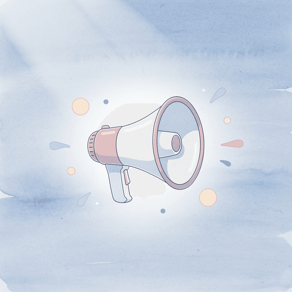 Megaphone icon representing promotional power and visibility - Business T-Shirt Design Ideas