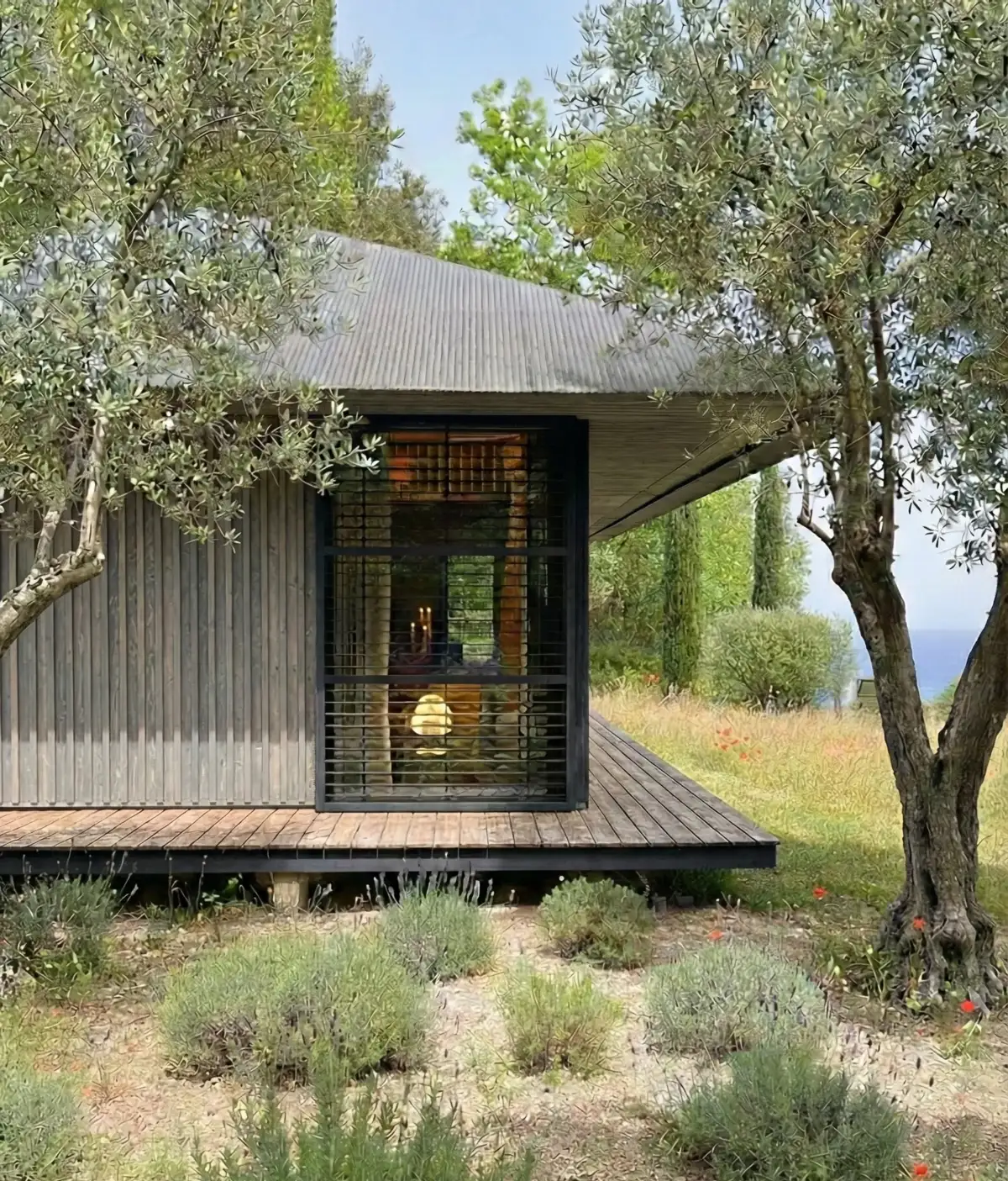 Rendu design du Teshima Copacabanon, ermitage bois contemplatif en pleine nature