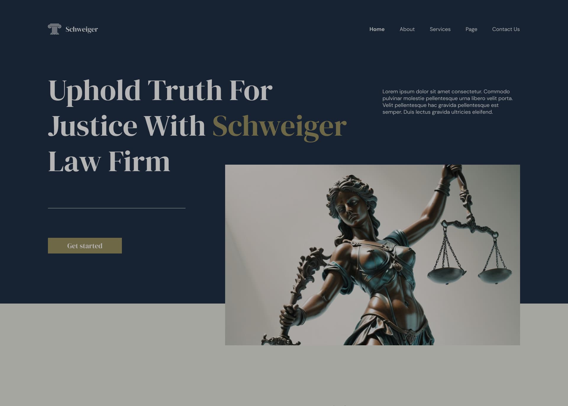 the website of a law firm