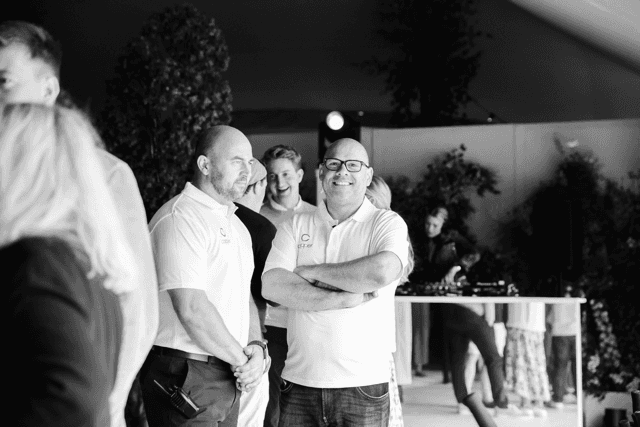 Copper Events team members during event service