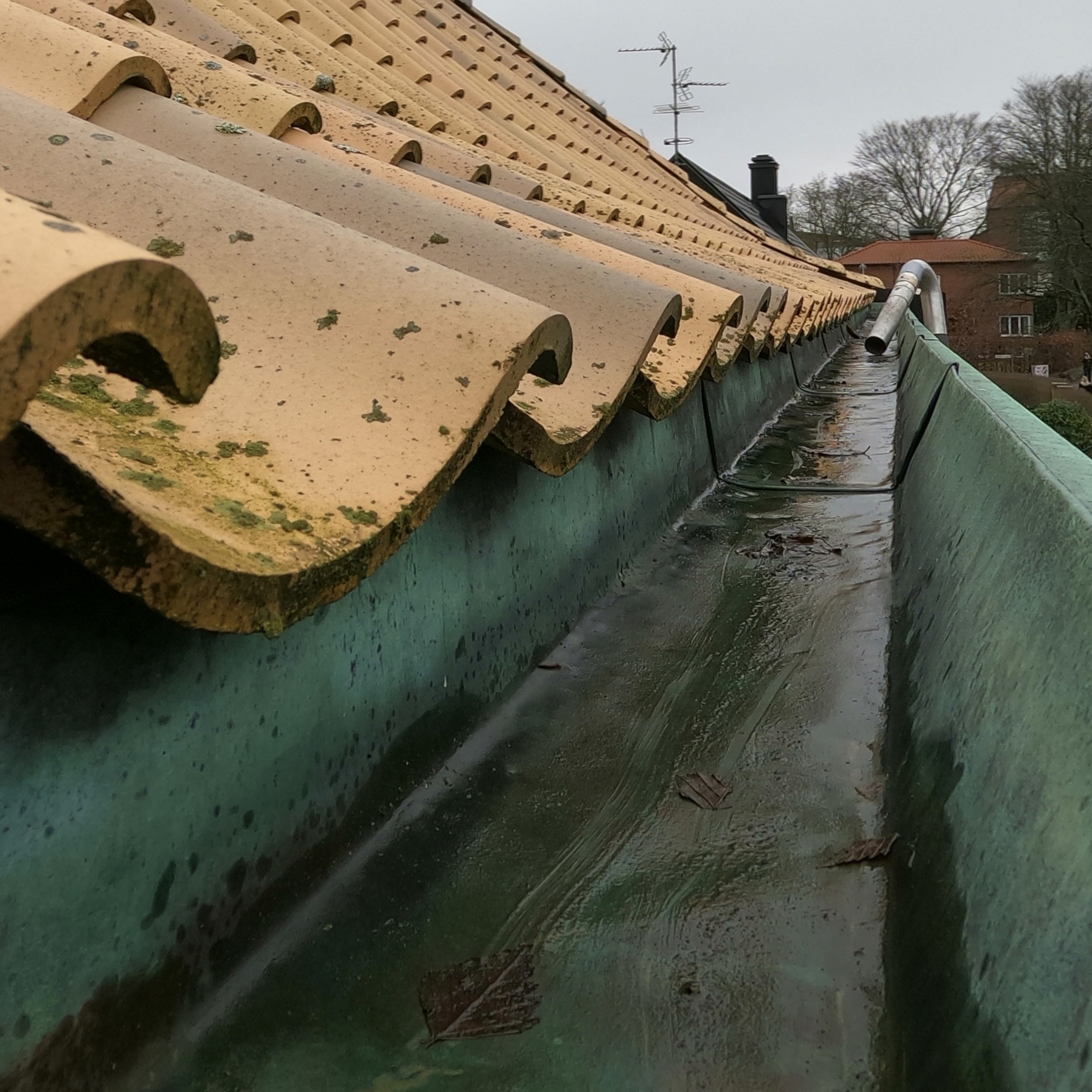 Aquafix, Rensning av hängrännor i Stockholm, Efterbild