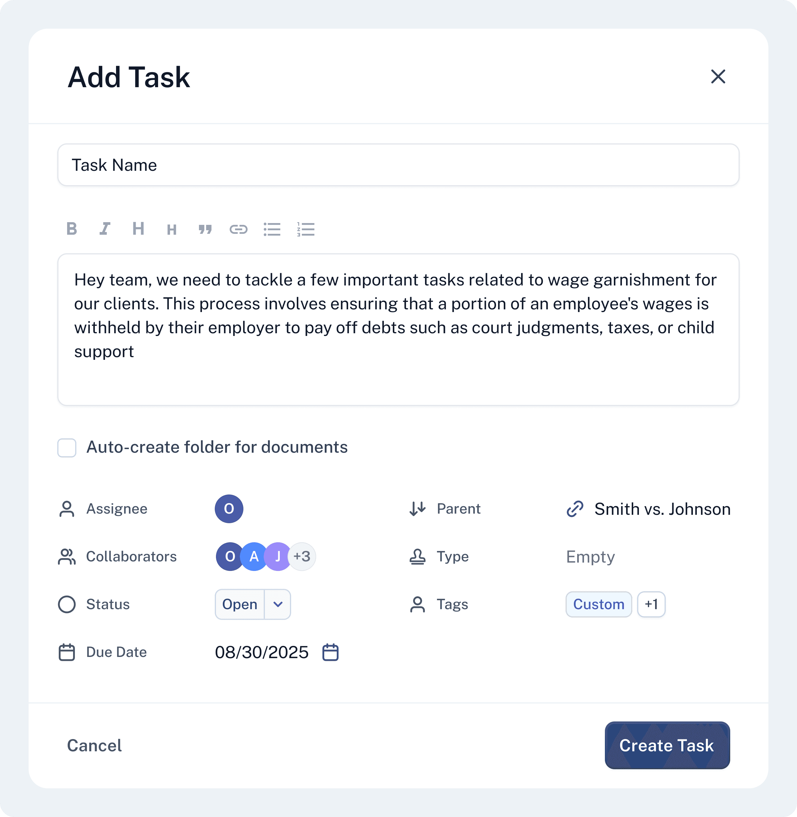 Entity Management Collaborator Selection
