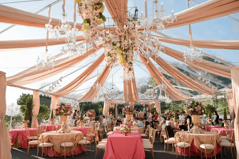 fancy outdoor wedding By rev events