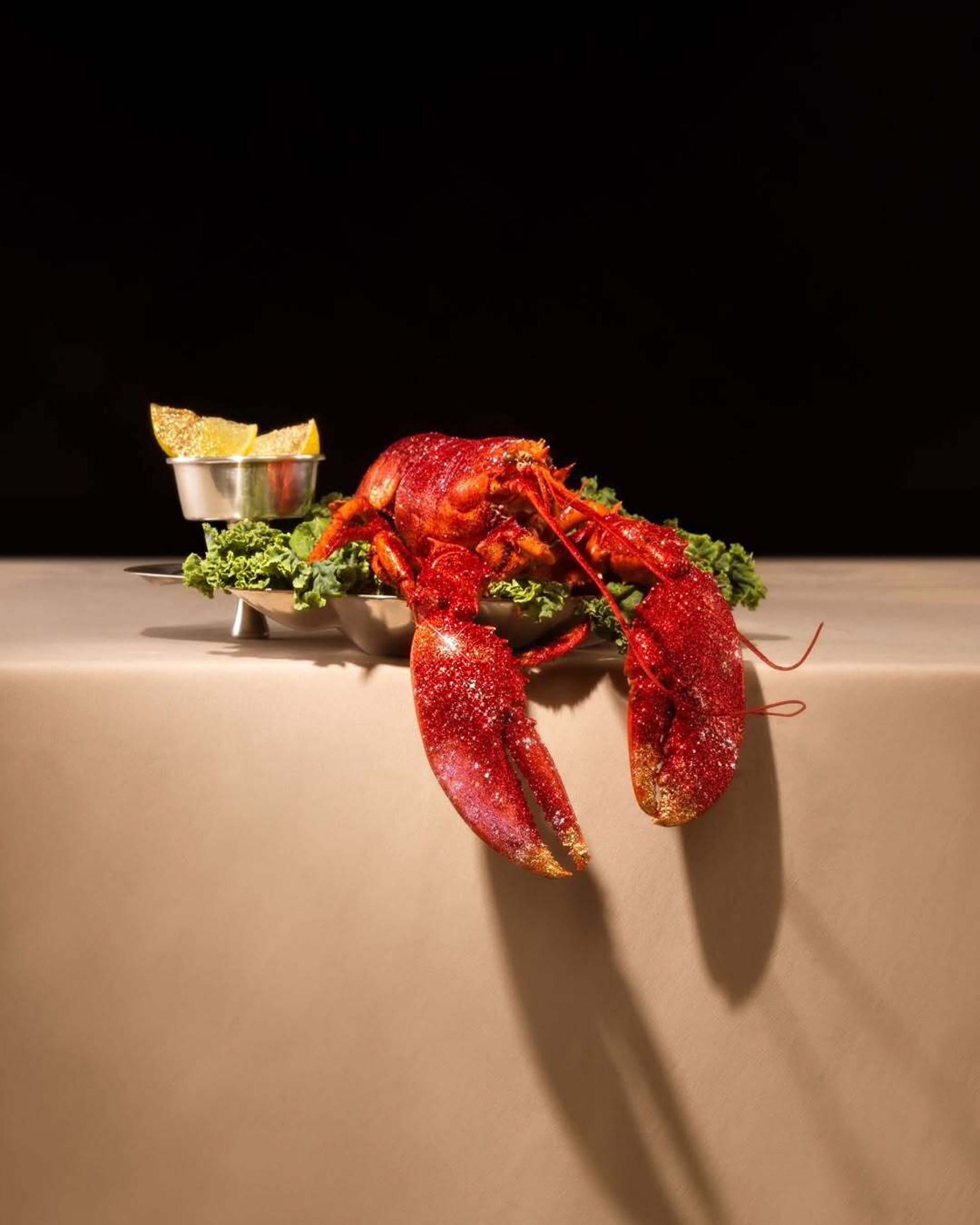 Lobster tabletop editorial still life for Esquire Best New Restaurants.