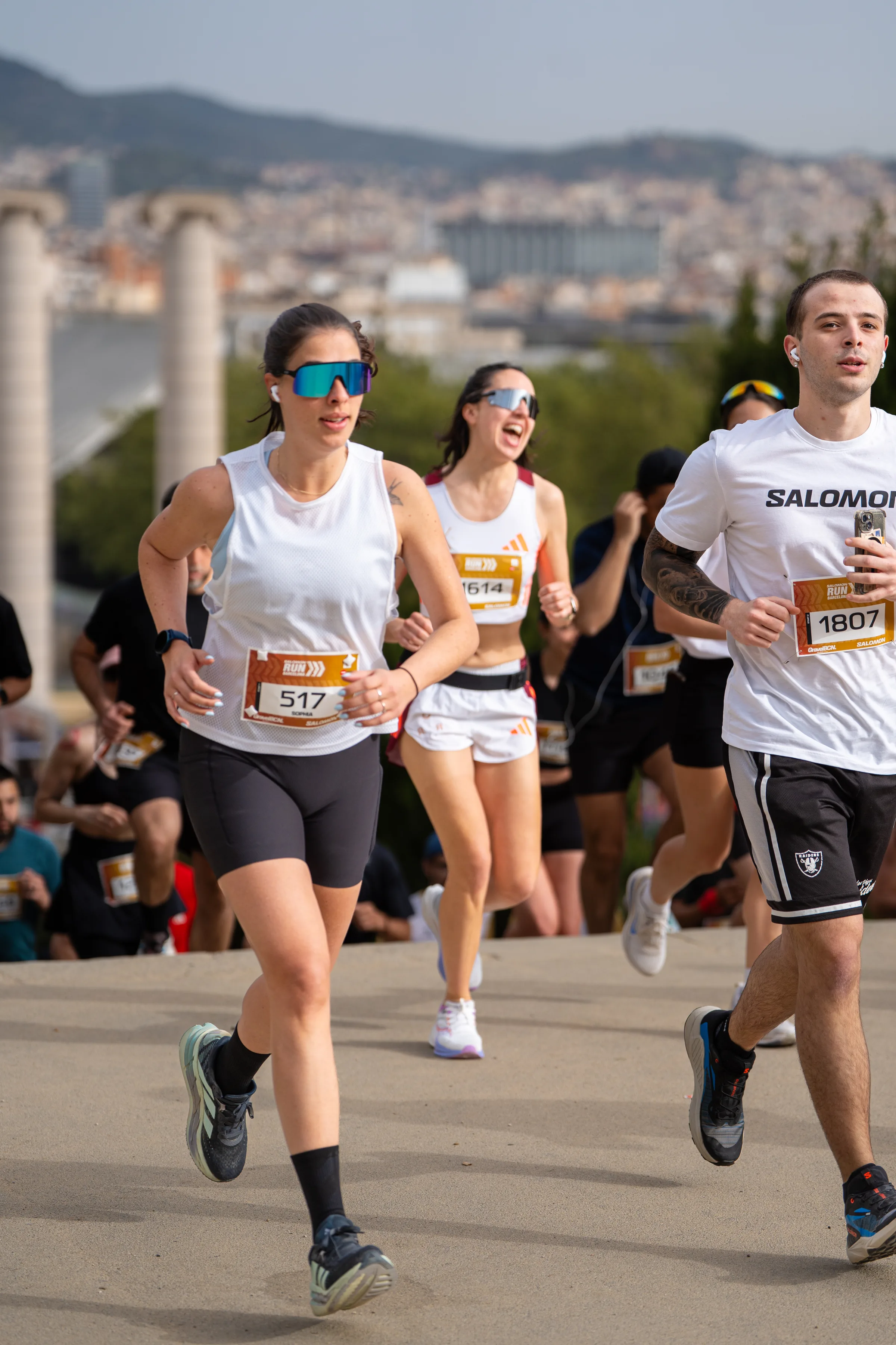 gravel running, trail running urbano Barcelona 2026, Salomon Run Barcelona 2026 fotografía, running Montjuïc, fotógrafo deportivo running Nolan Pardo
