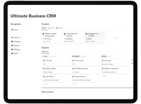 This is a Cover to CRM a Notion Template