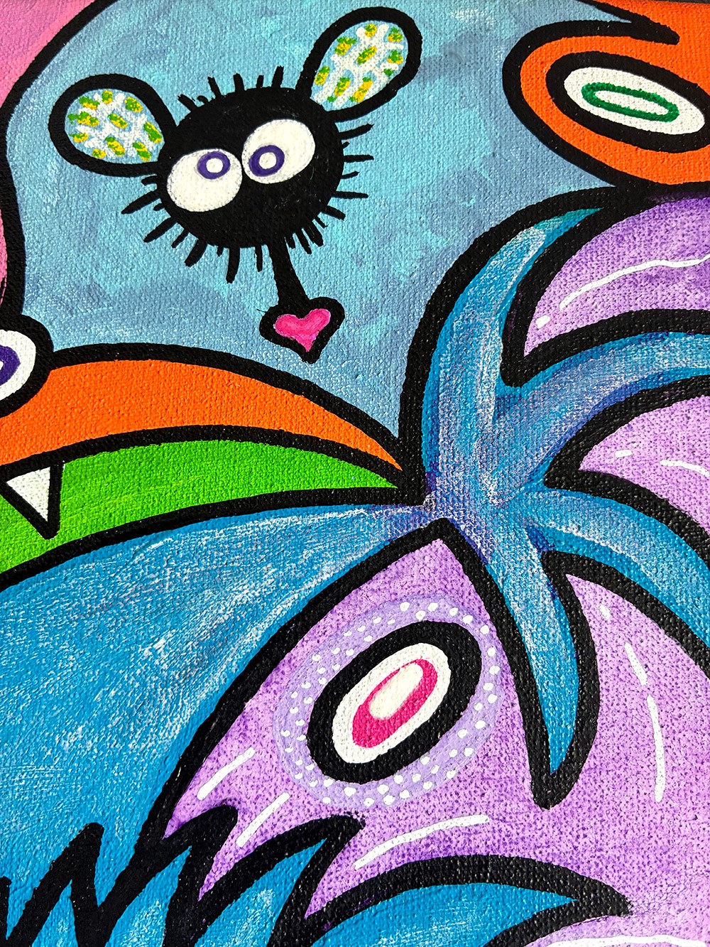 Dragon of Doodletopia. Fly detail