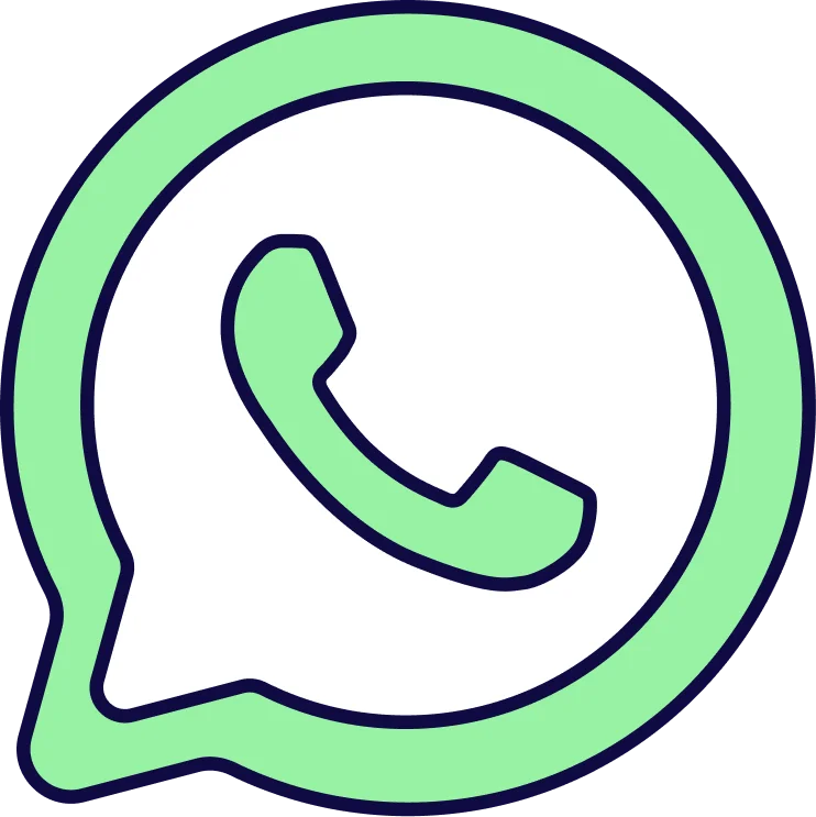 Icono de WhatsApp para resolver dudas y preguntas de servicio al cliente en Zona P.