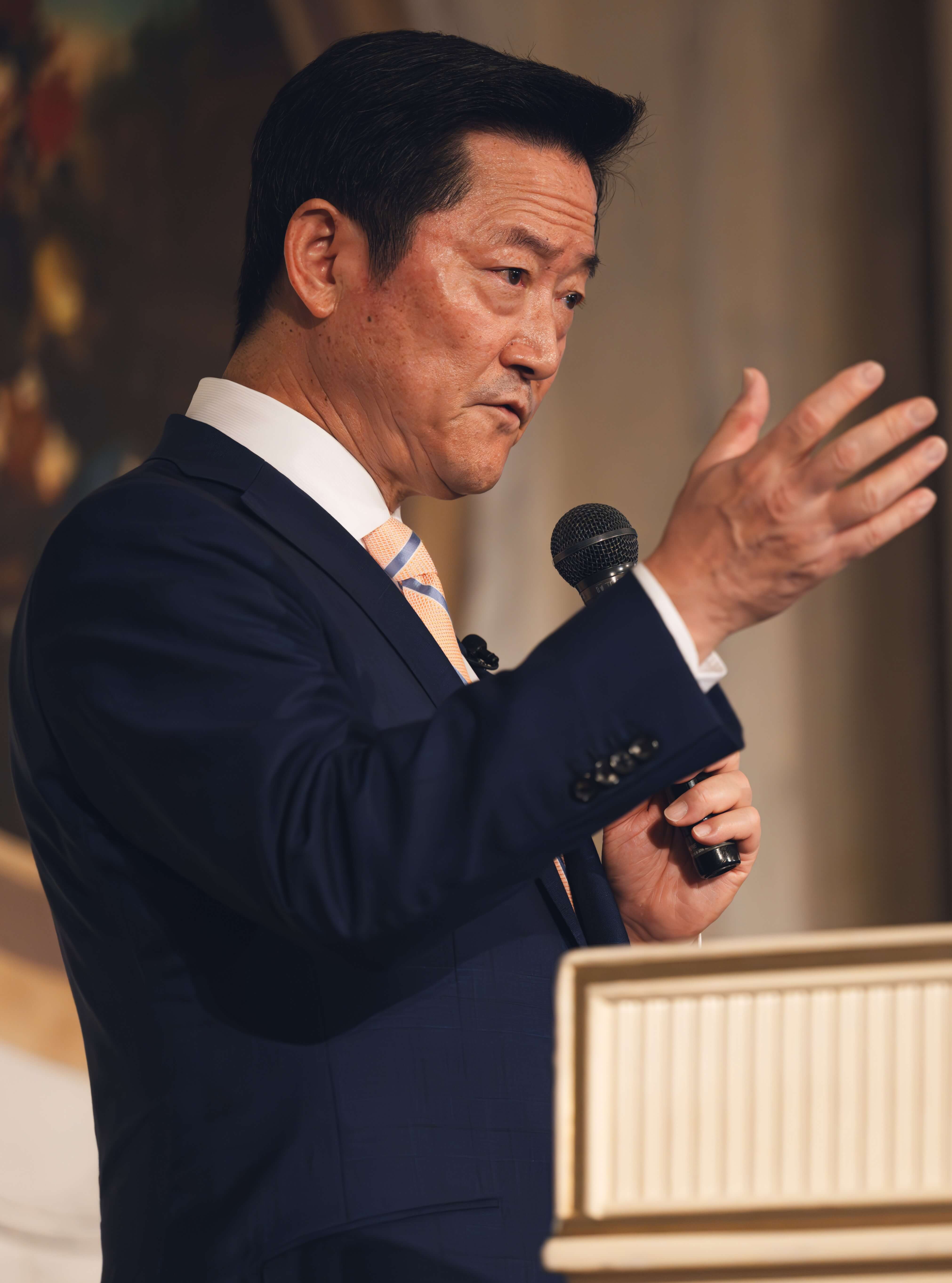 A portrait of a businessman