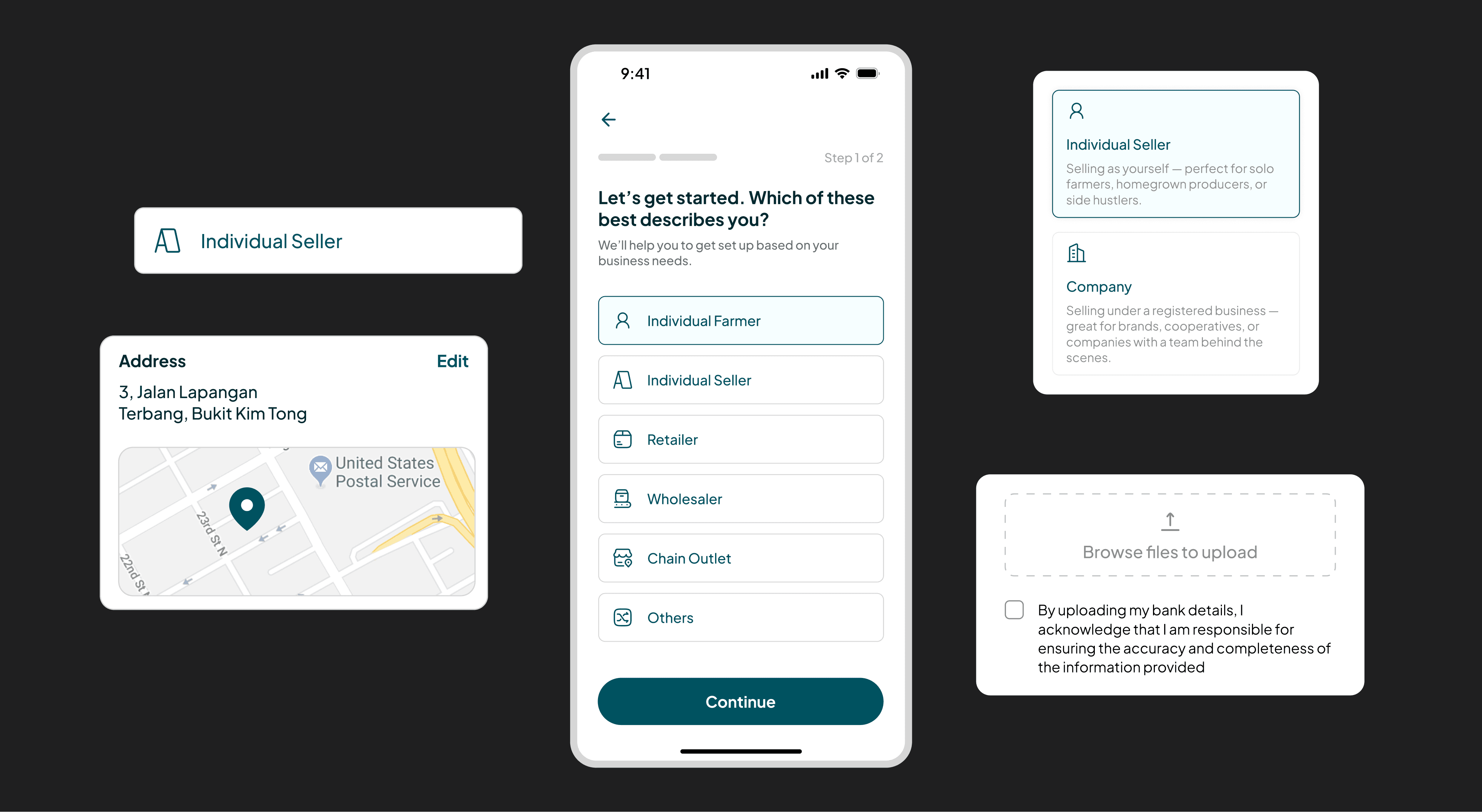 a series of brochures designed to look like a building