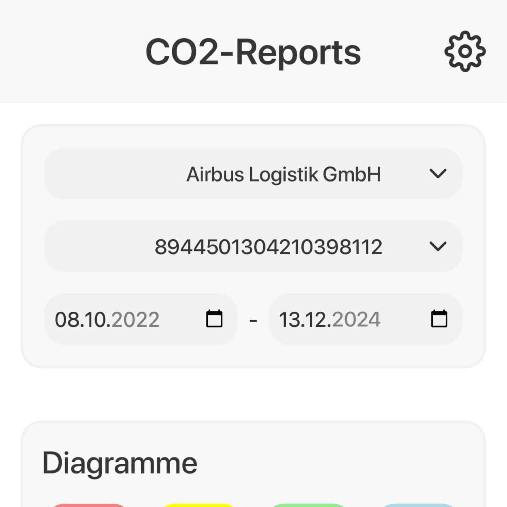 Screenshot einer App