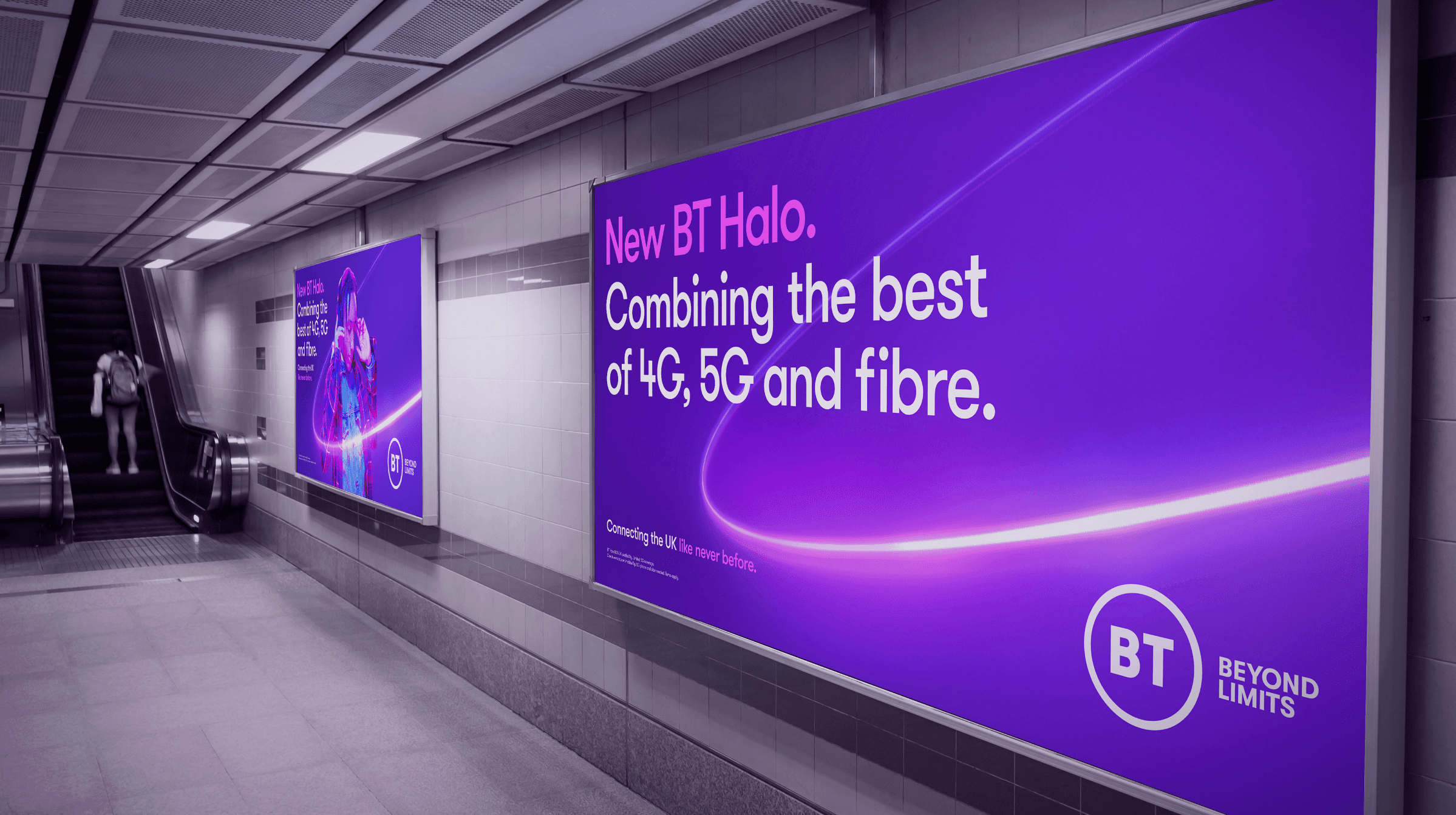 Streetside billboard with flyposters of the Batch.Works brand and illustrations