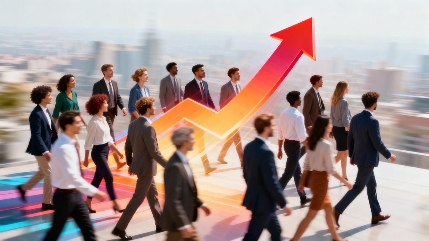 Business growth and lead generation concept.