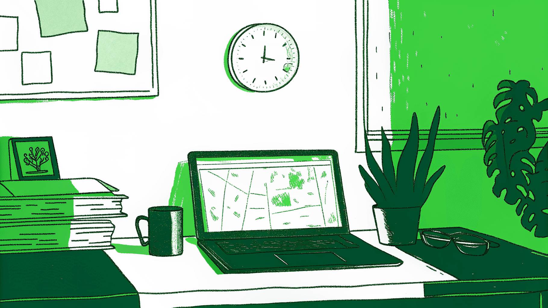 Uncashed paycheck and house key beside a clock, flowing into a state unclaimed property search dashboard