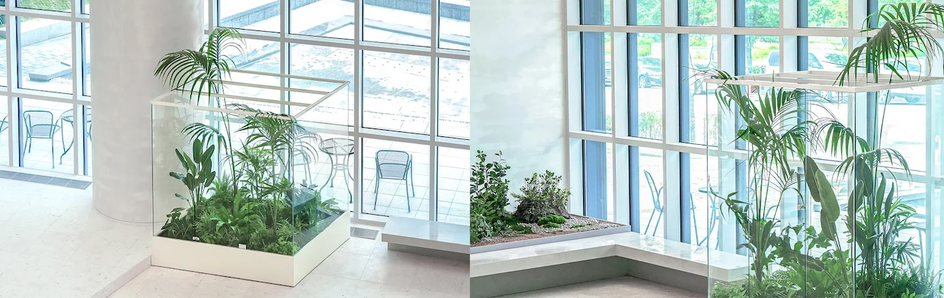 공기업 로비 실내조경