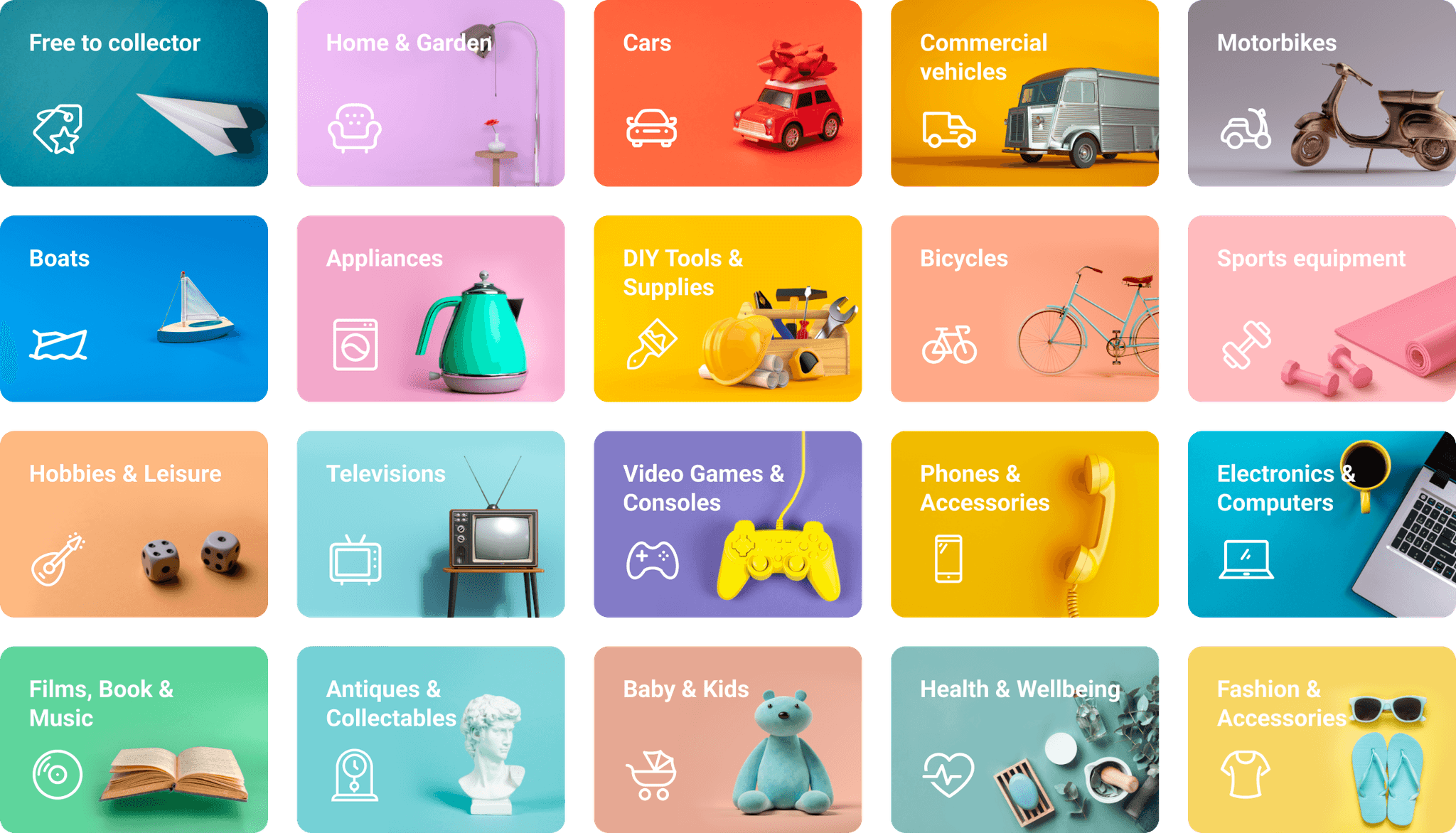 Categories images + icons collection