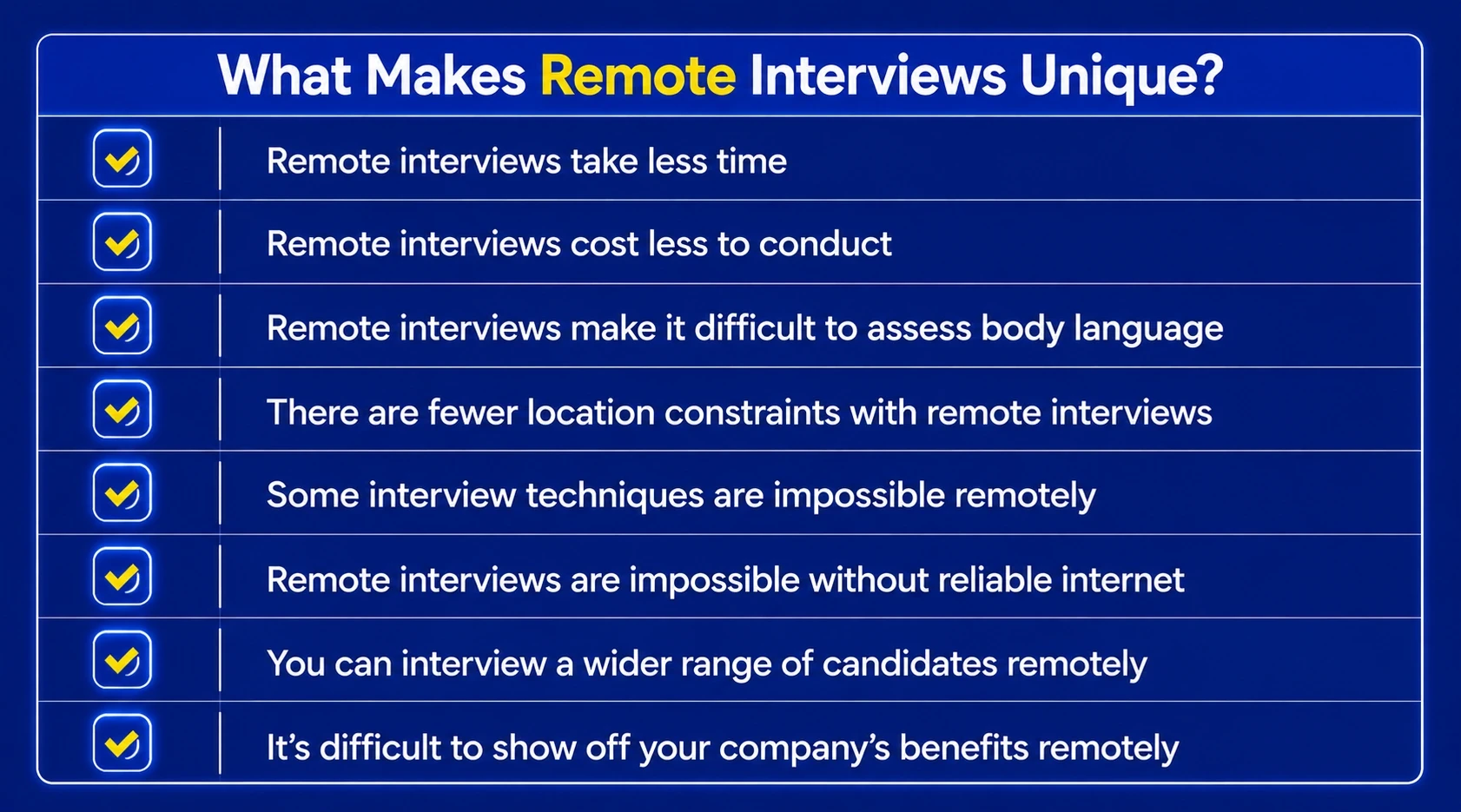 What Makes Remote Interviews Unique